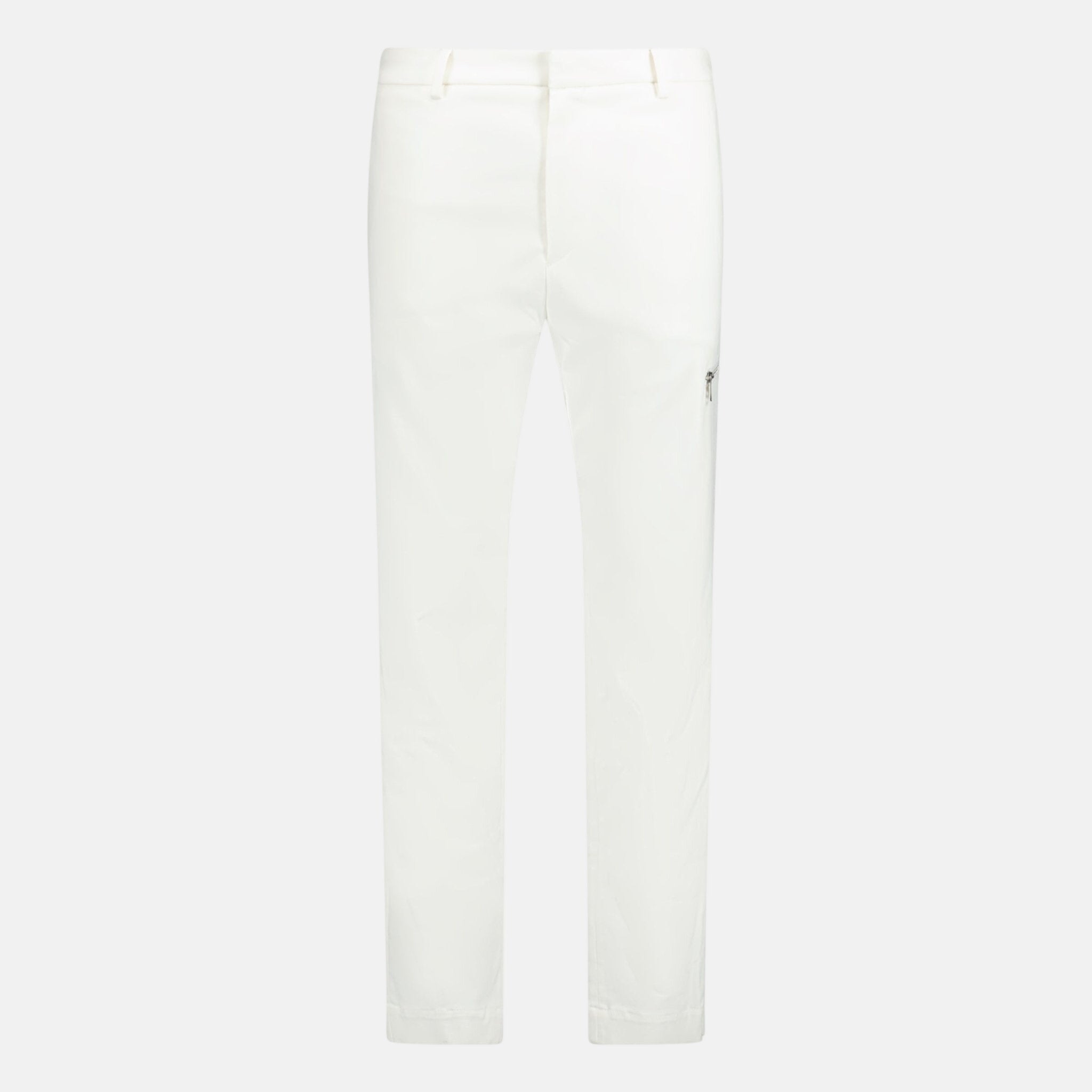 Moncler Zip Trousers White | Studio DOS