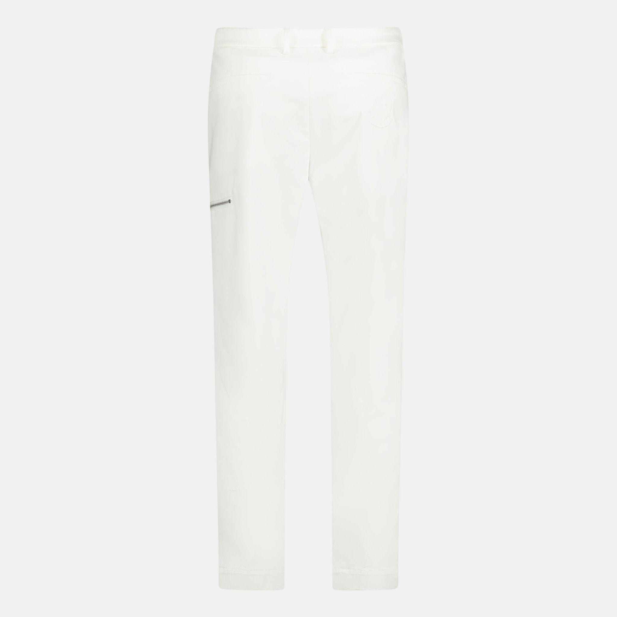 Moncler Zip Trousers White | Studio DOS