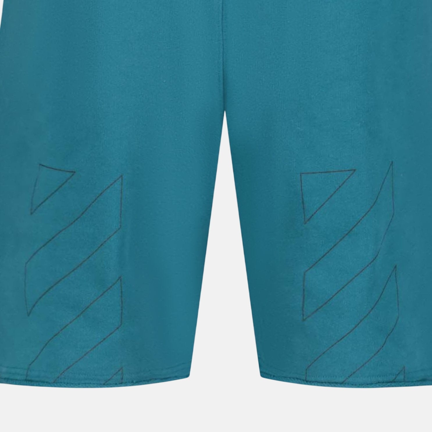 Off - White Bermuda Cotton Shorts Duck Green | Studio DOS
