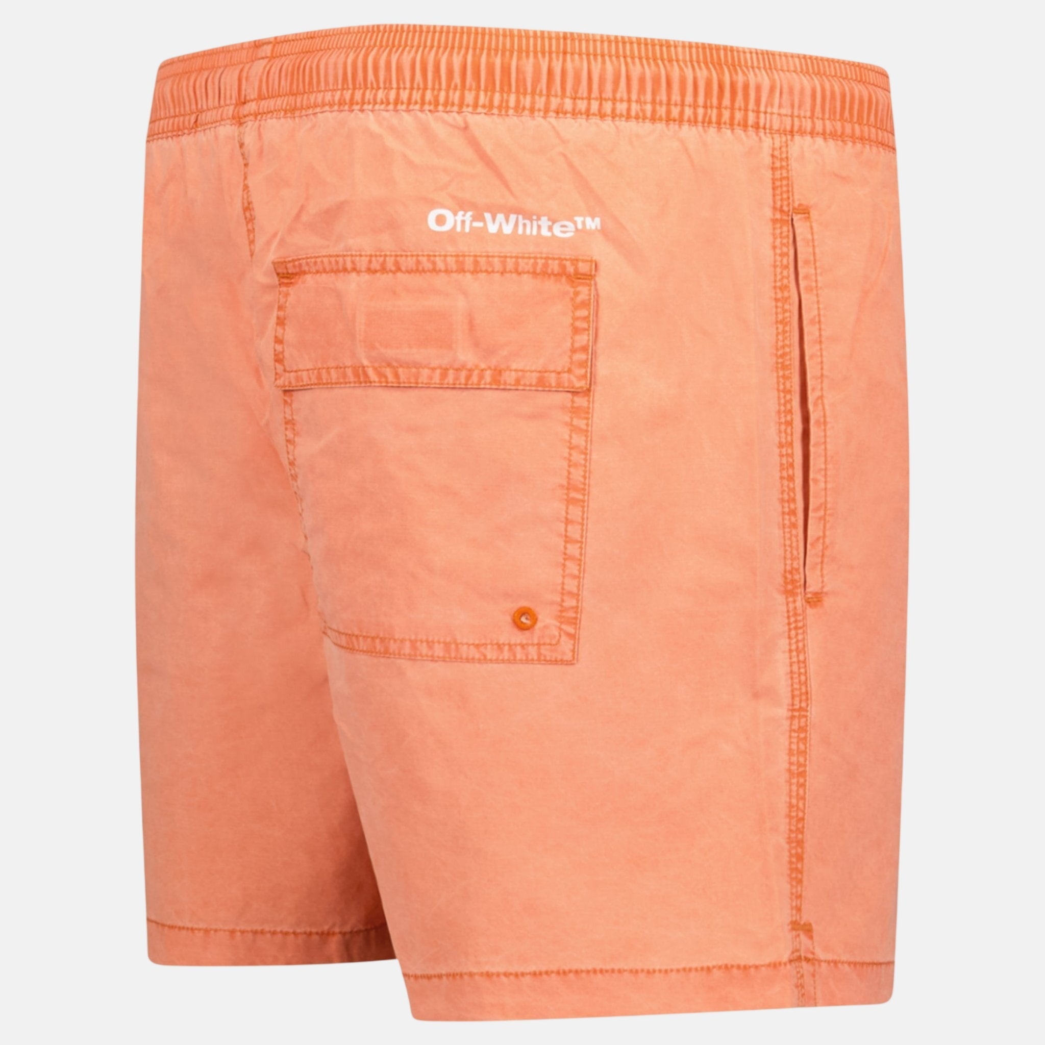 Off - White Bounce Off Sunset Swim Shorts Orange White | Studio DOS