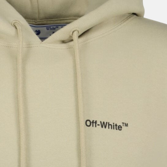 Off - White Hooded Sweatshirt Light Beige | Studio DOS