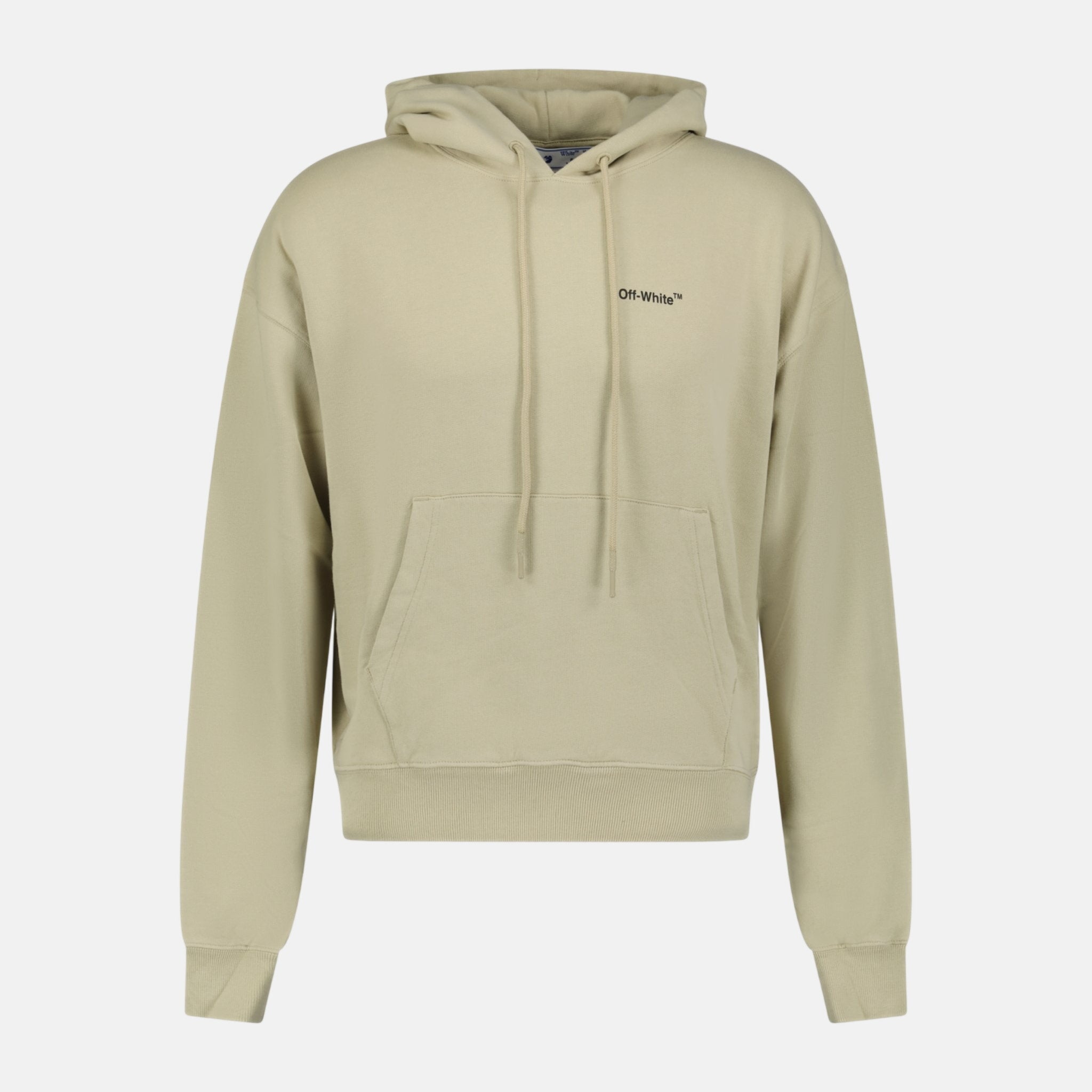 Off - White Hooded Sweatshirt Light Beige | Studio DOS