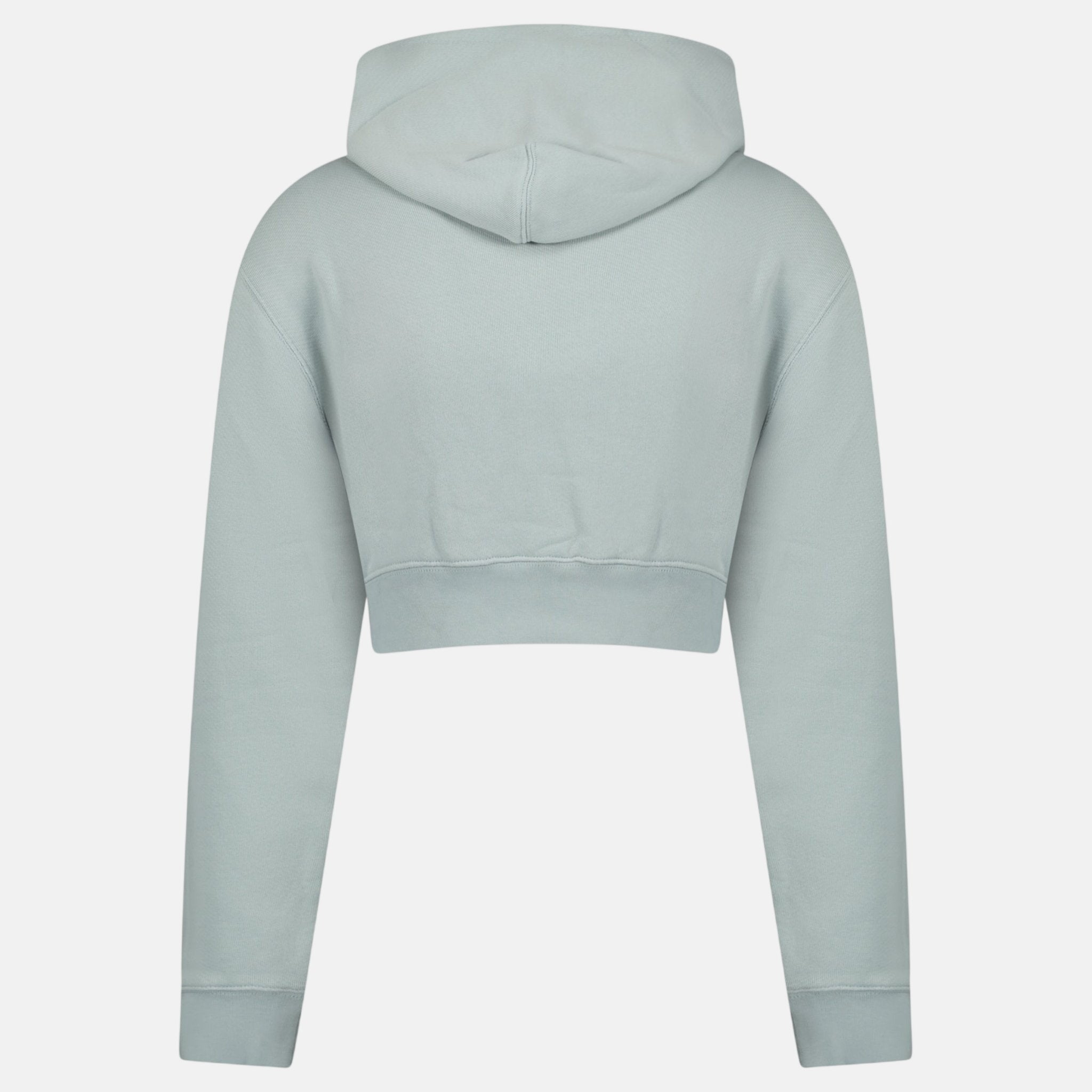 Off - White Womens 70's Type Logo Crop Sweatshirt Grey | Studio DOS