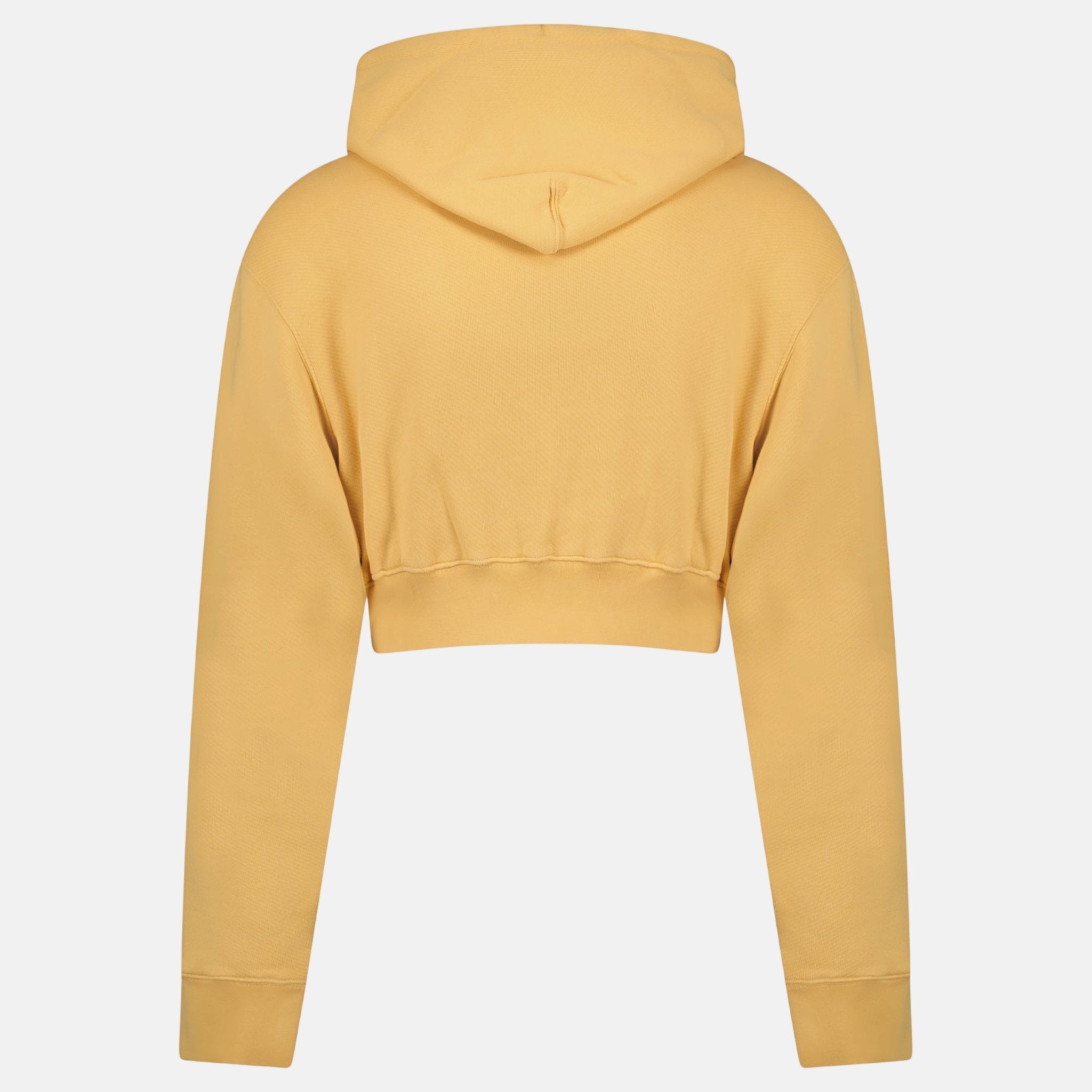 Off - White Womens 70's Type Logo Crop Sweatshirt Sand | Studio DOS