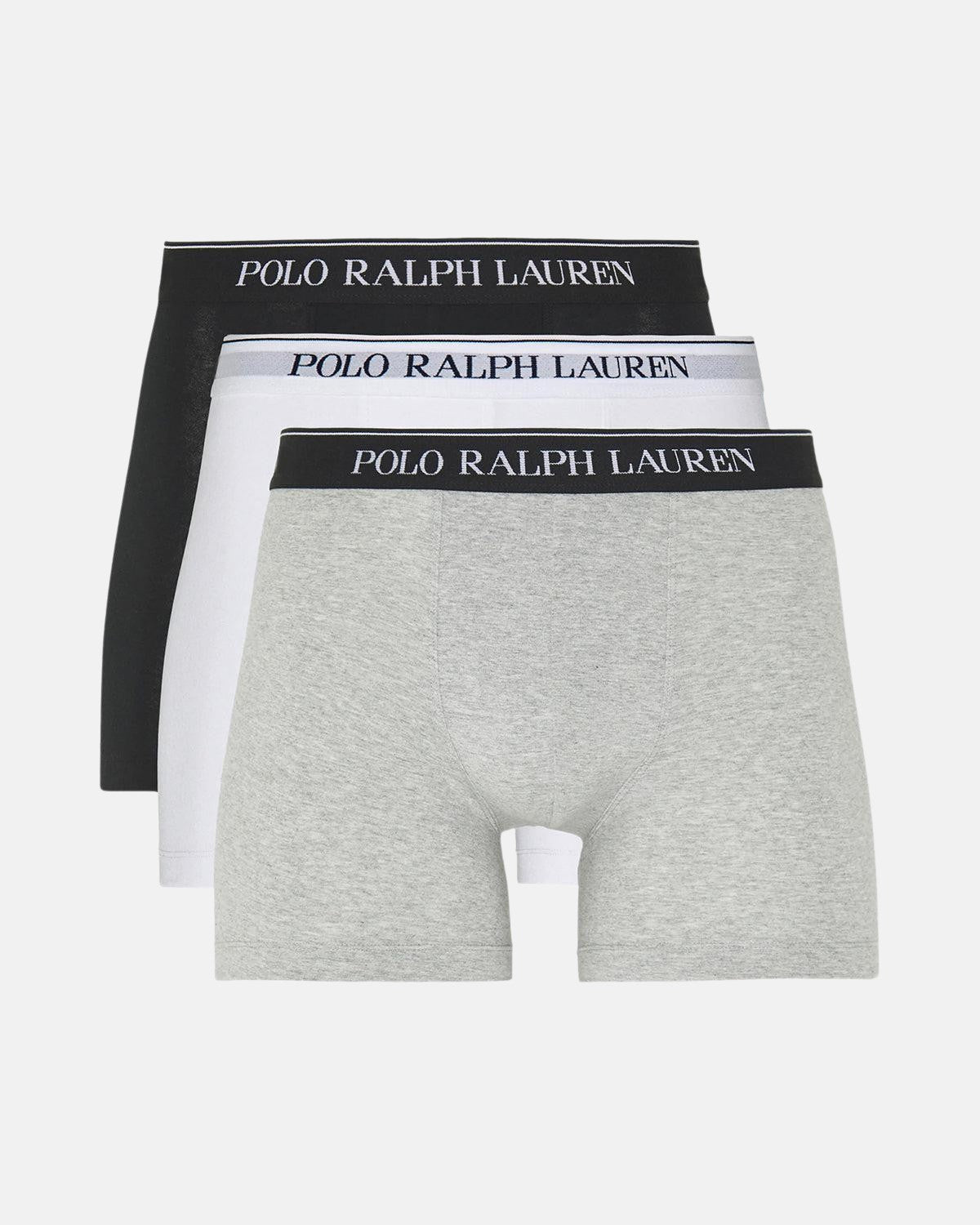 RALPH LAUREN 3 PACK BOXER BRIEF TRUNKS WHITE BLACK GREY | Studio DOS
