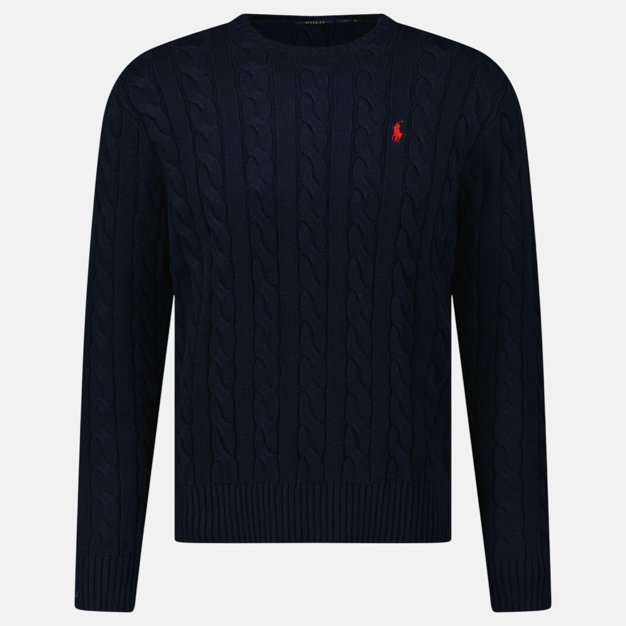 Ralph Lauren Cable Knit Sweater Navy | Studio DOS