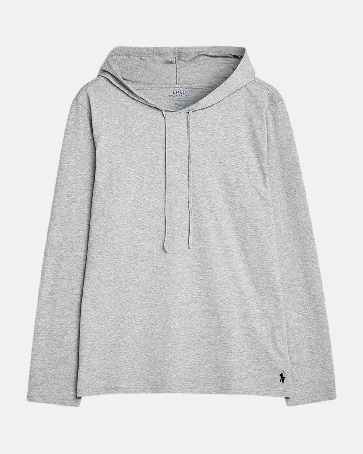 RALPH LAUREN COTTON JERSEY SLEEP HOODIE ANDOVER HEATHER | Studio DOS