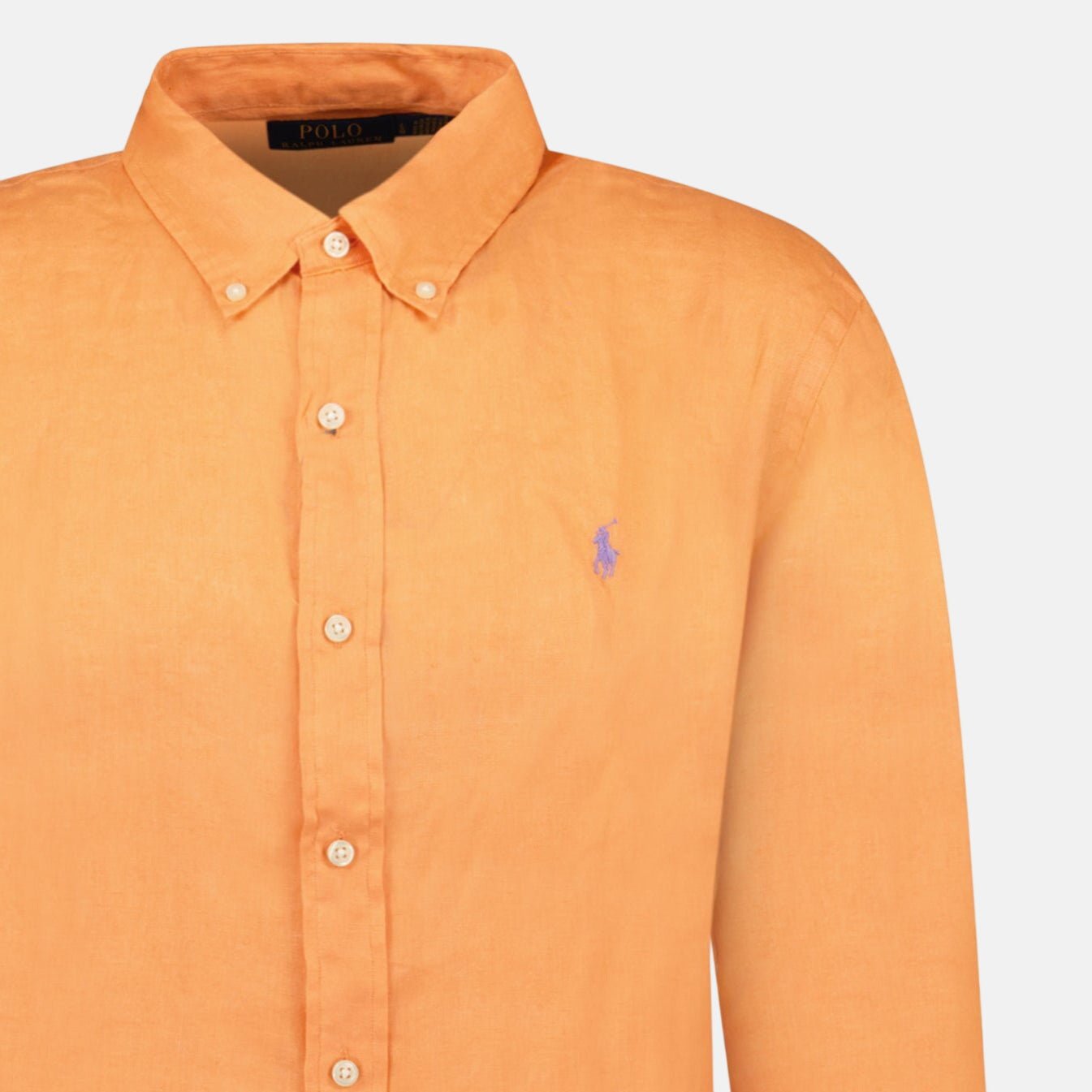 Ralph Lauren Custom Fit Linen Shirt Poppy | Studio DOS