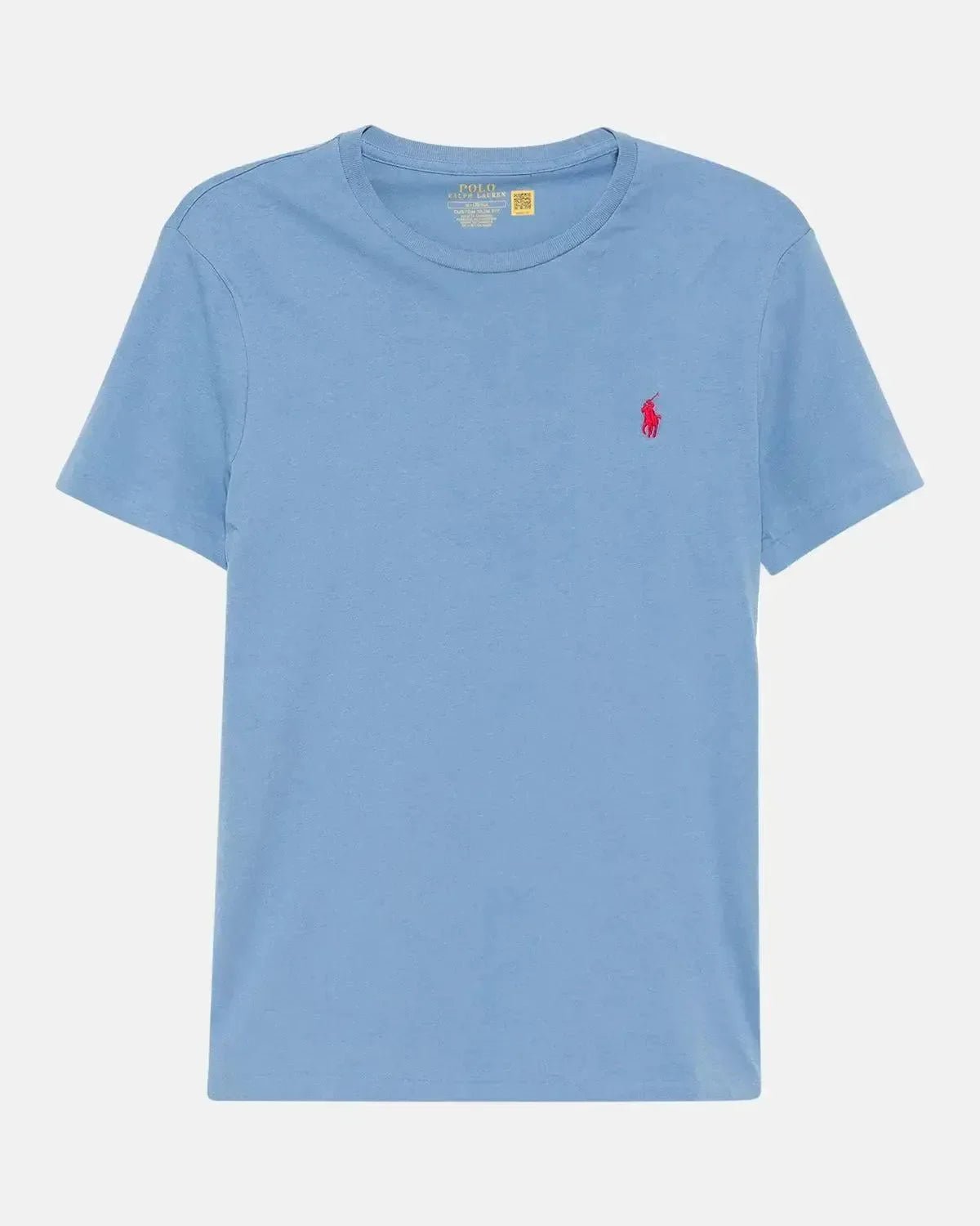 RALPH LAUREN CUSTOM SLIM FIT JERSEY T - SHIRT CAMPUS BLUE | Studio DOS