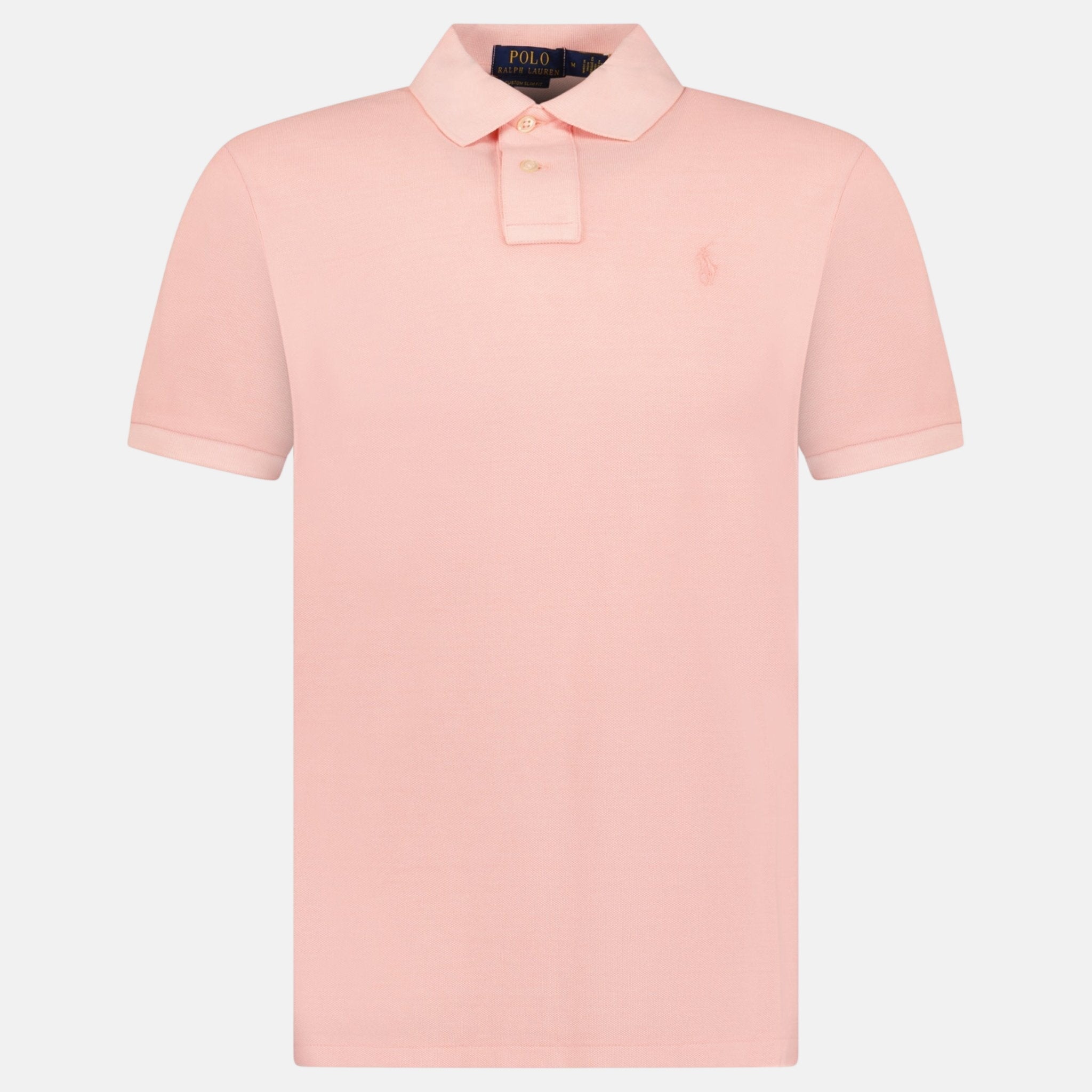Ralph Lauren Custom Slim Fit Mesh Polo Shirt Rose | Studio DOS