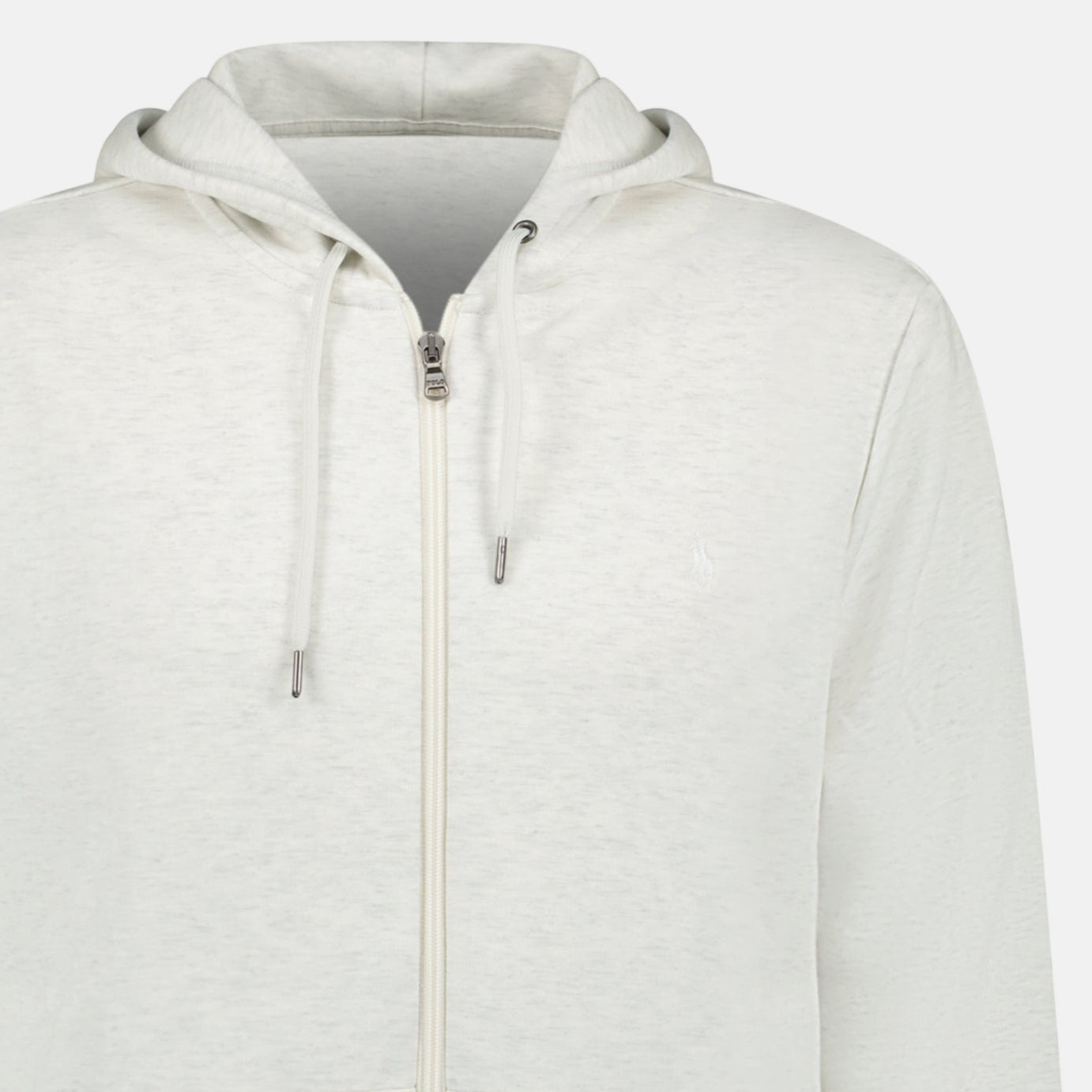 Ralph Lauren Double Knit Full Zip Hoodie Soho Heather | Studio DOS