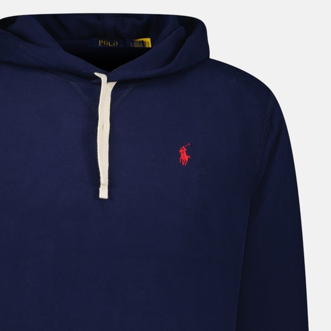 Ralph Lauren Double Knit Hoodie Navy | Studio DOS