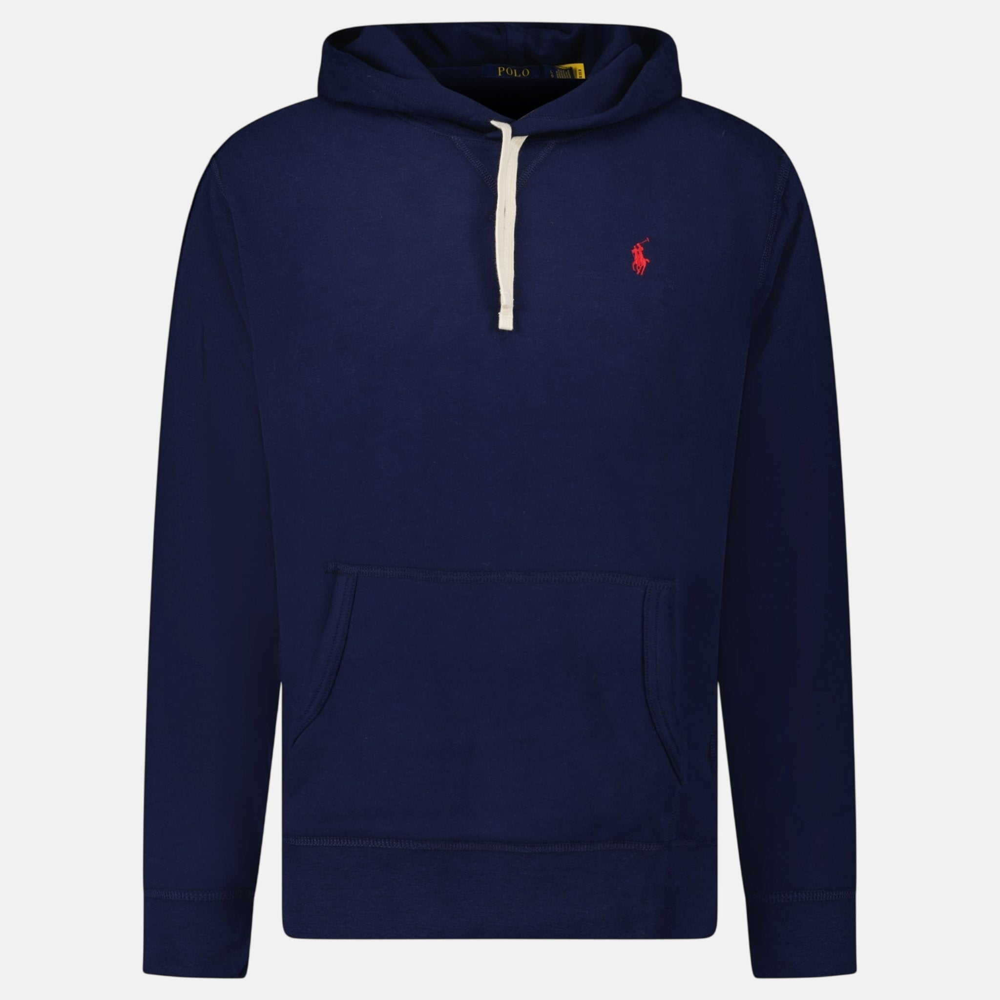Ralph Lauren Double Knit Hoodie Navy | Studio DOS