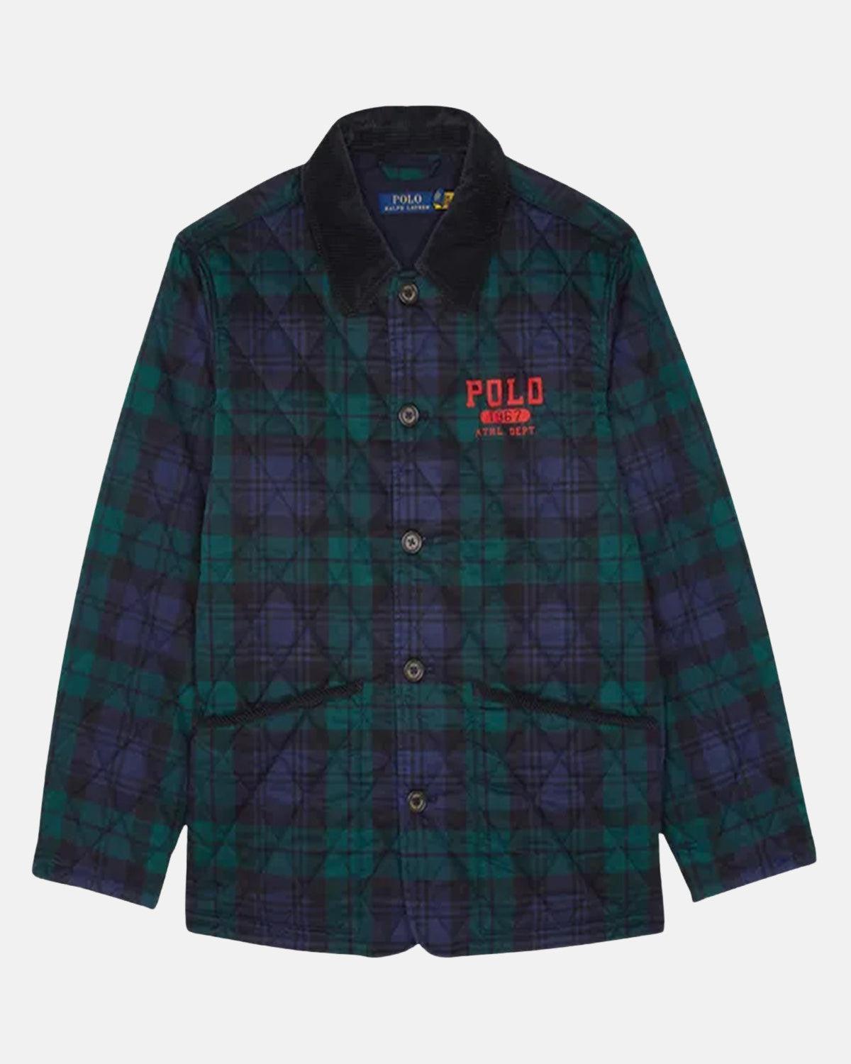 RALPH LAUREN LOGO PLAID BARN COAT HERITAGE BLACKWATCH | Studio DOS