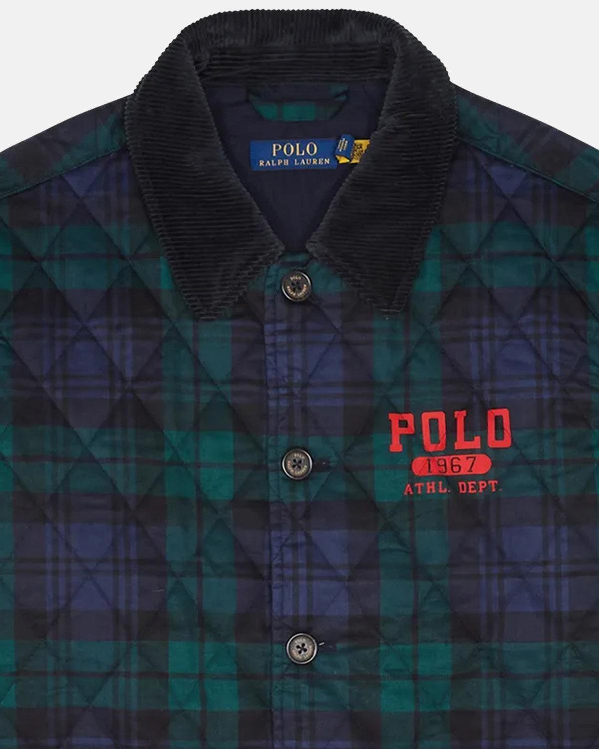 RALPH LAUREN LOGO PLAID BARN COAT HERITAGE BLACKWATCH | Studio DOS