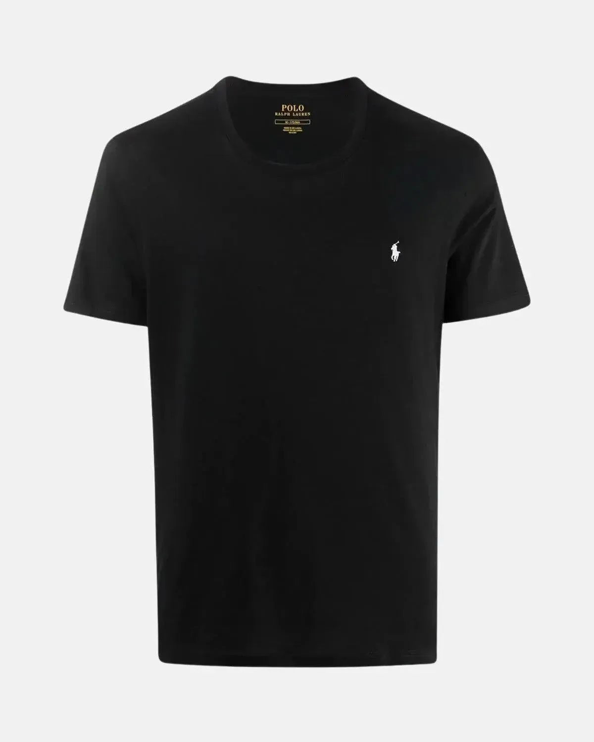 RALPH LAUREN MENS COTTON JERSEY T - SHIRT BLACK | Studio DOS