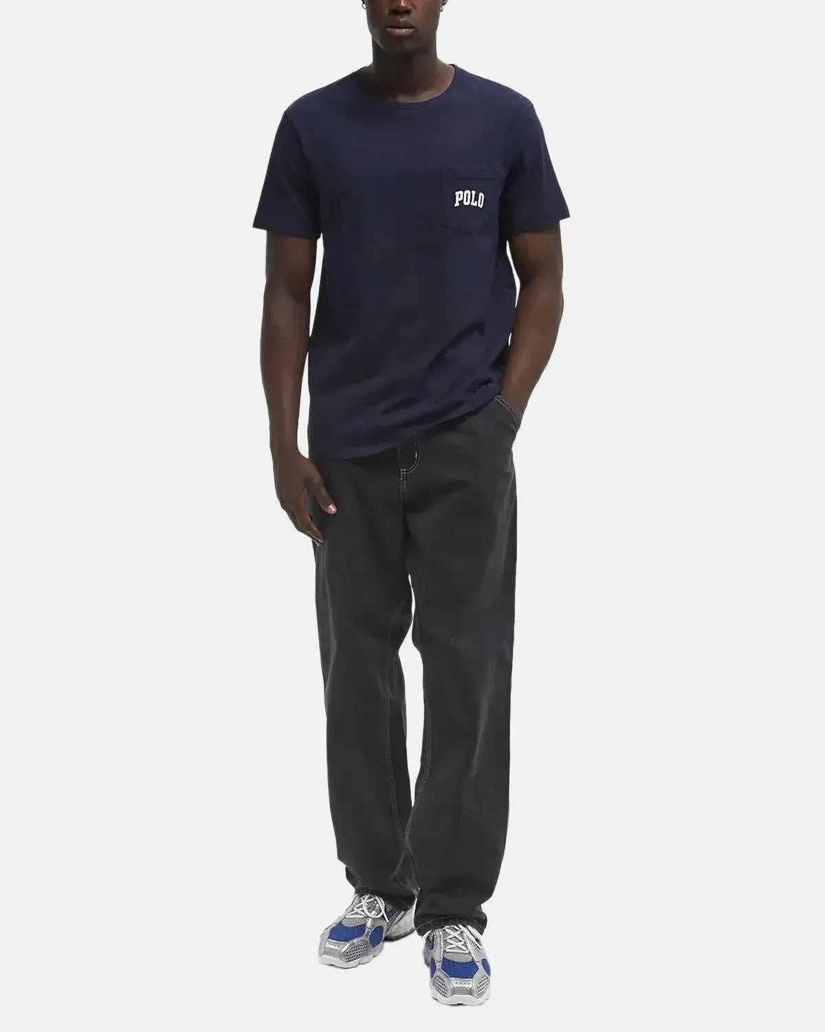 RALPH LAUREN MENS CUSTOM SLIM FIT POLO BEAR POCKET T - SHIRT NEWPORT NAVY | Studio DOS