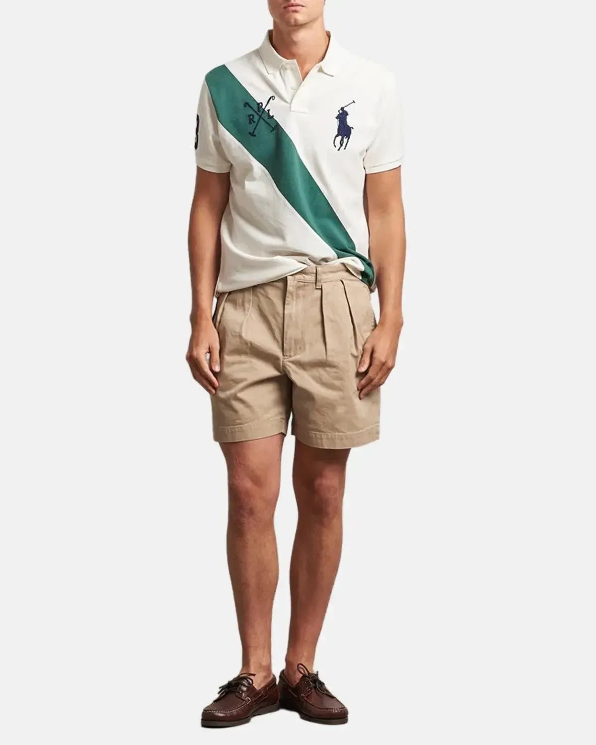 RALPH LAUREN MENS CUSTOM SLIM FIT TEAM COLOURS POLO SHIRT NEVIS WASHED FOREST | Studio DOS