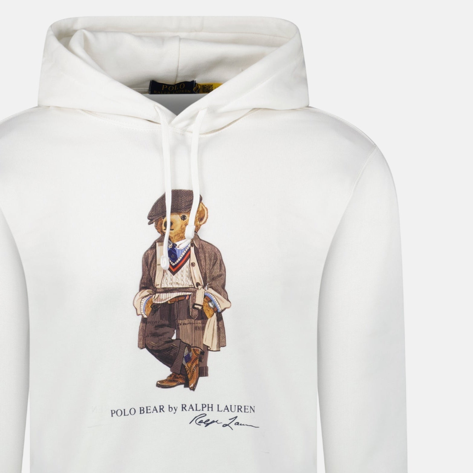 Ralph Lauren Polo Bear Fleece Hoodie White | Studio DOS