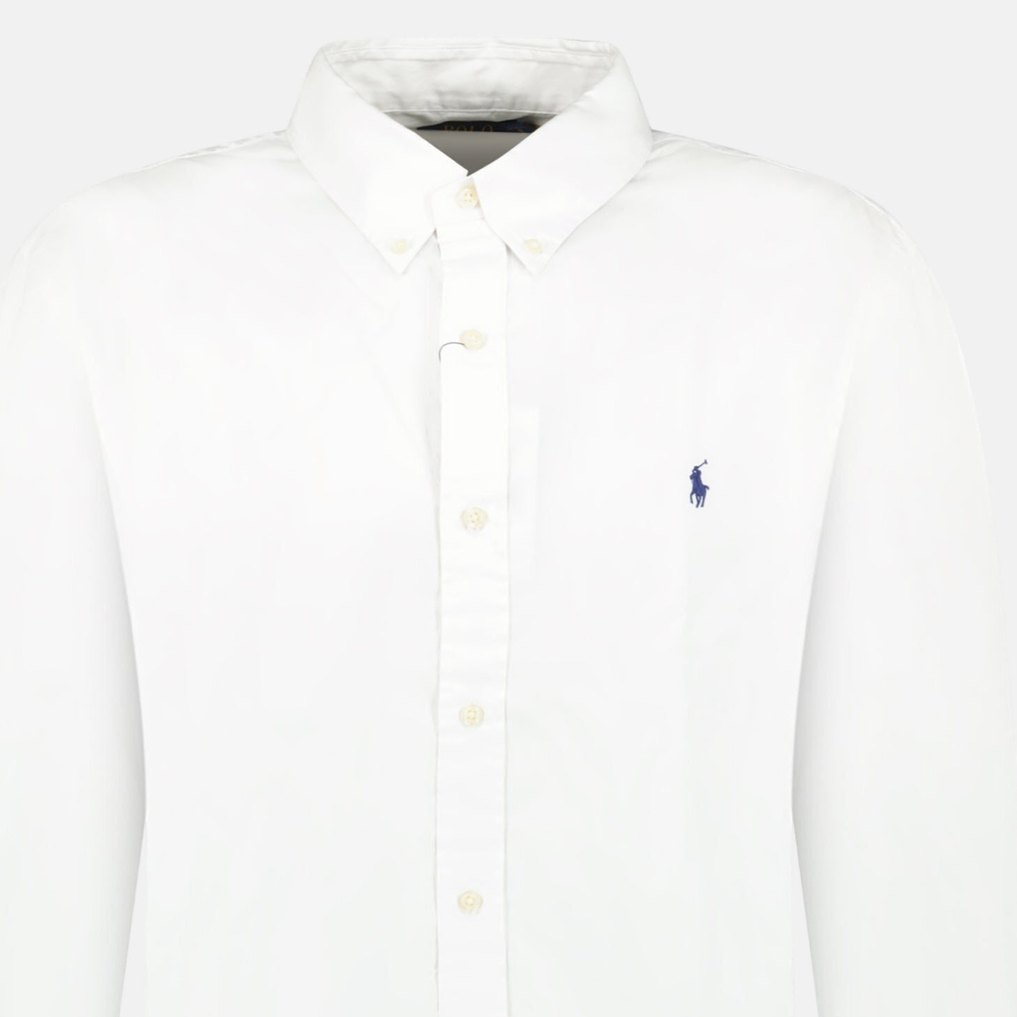 Ralph Lauren Slim Fit Stretch Long Sleeve Sport Shirt White | Studio DOS