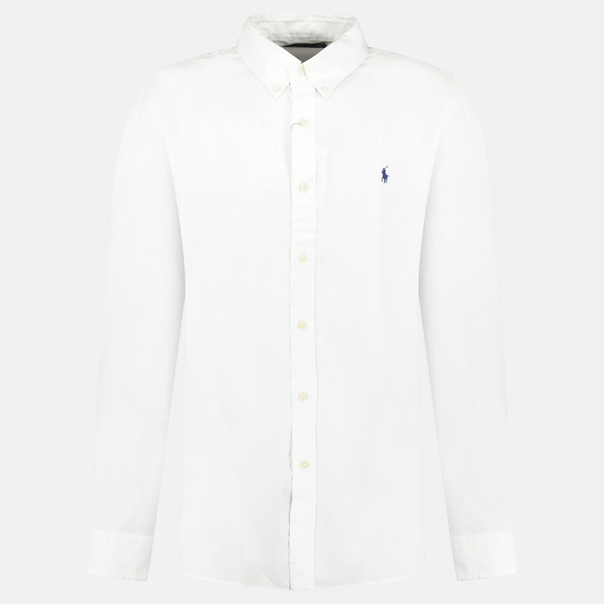 Ralph Lauren Slim Fit Stretch Long Sleeve Sport Shirt White | Studio DOS