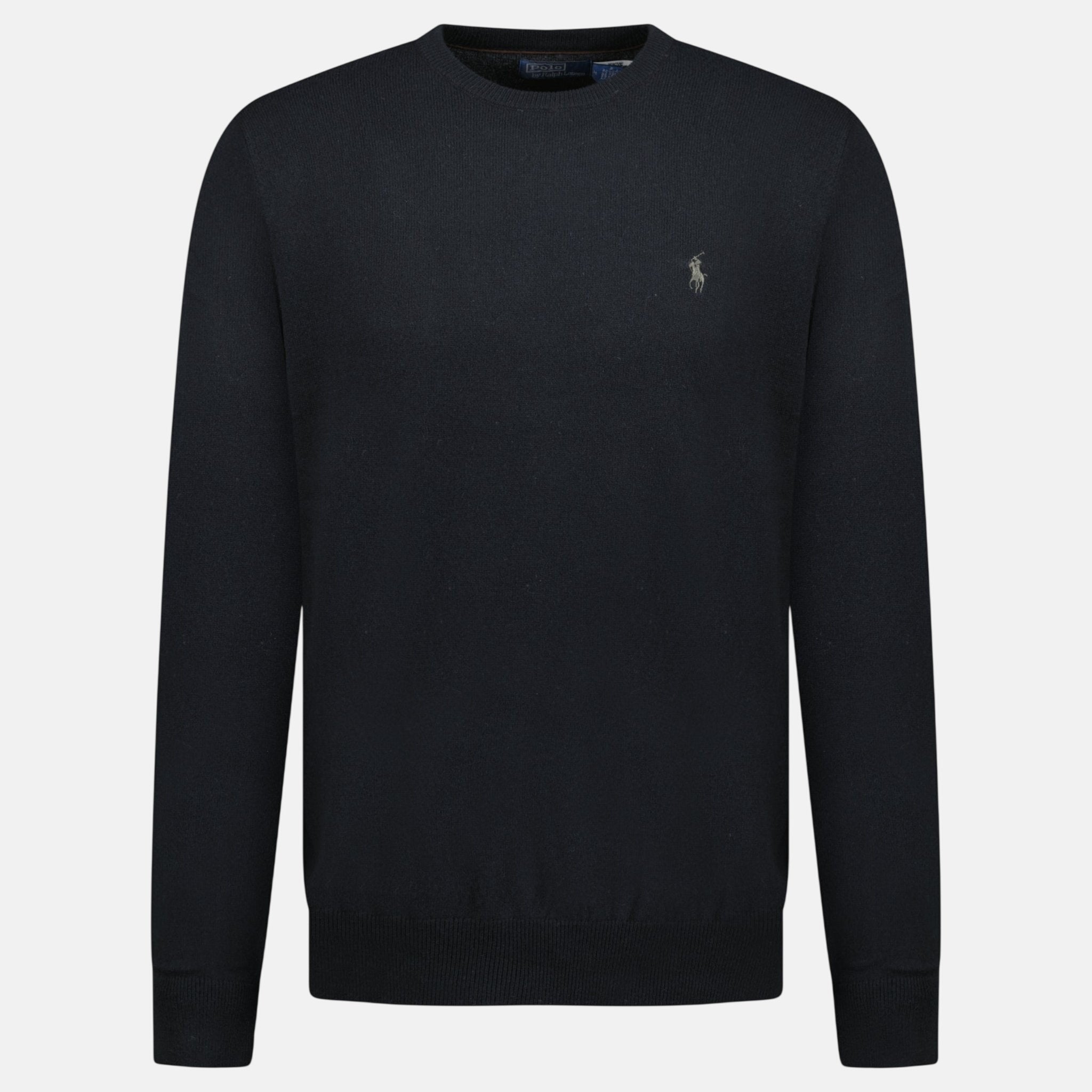 Ralph Lauren Wool Crewneck Jumper Black | Studio DOS