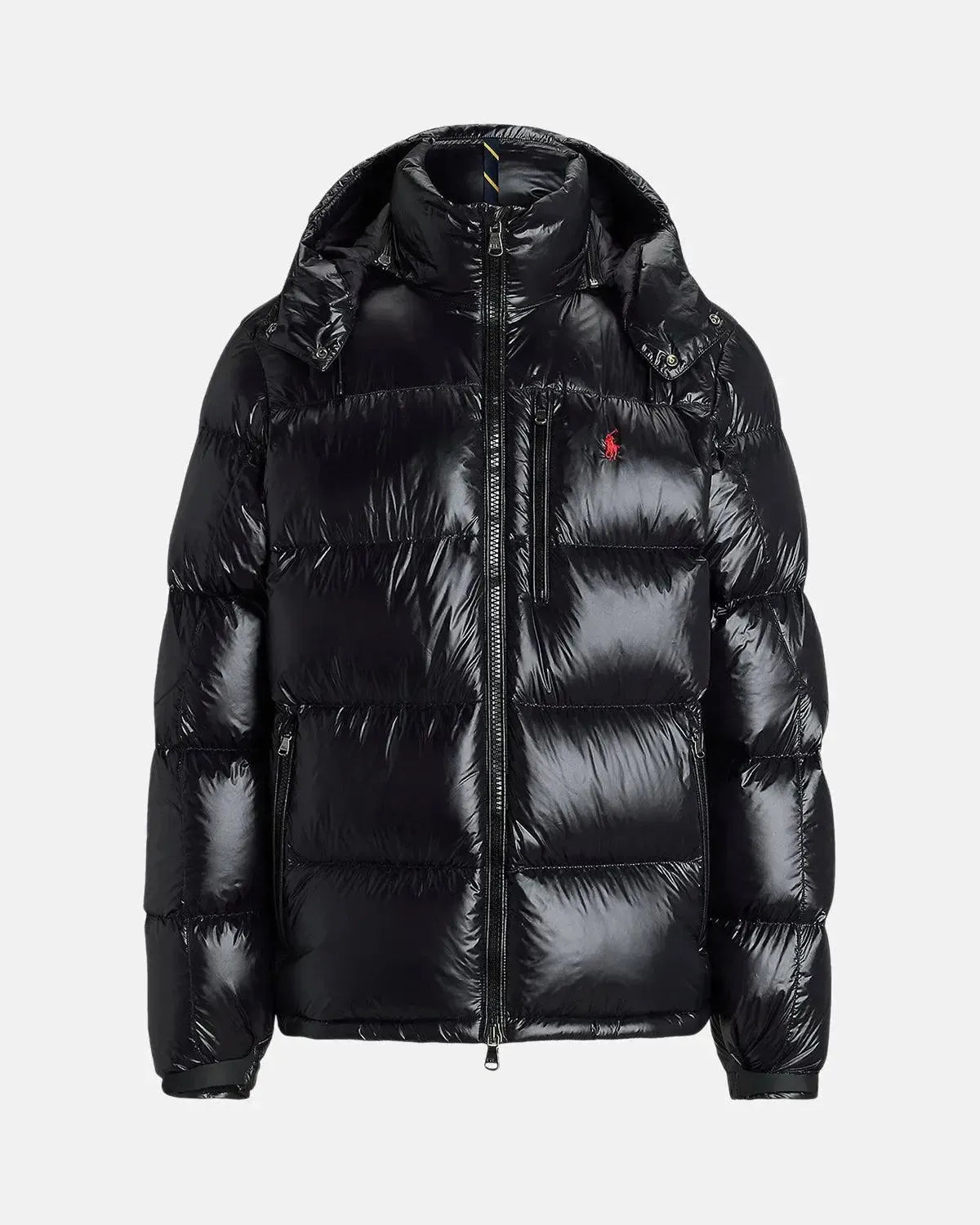 RALPH MENS LAUREN GORHAM GLOSSED DOWN JACKET BLACK GLOSSY | Studio DOS