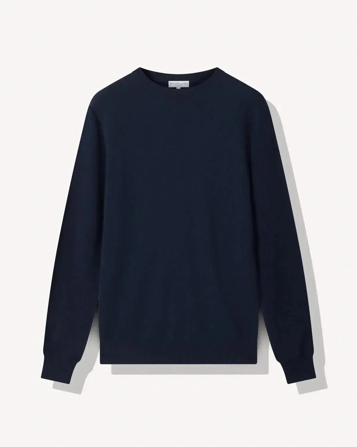 Richard James Cashmere Mix Crew Neck Knit Navy | Studio DOS
