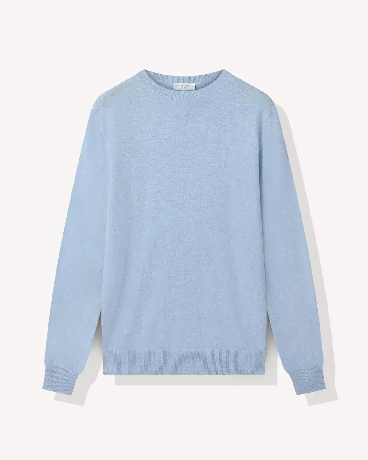 Richard James Cashmere Mix Crew Neck Knit Sky Blue | Studio DOS