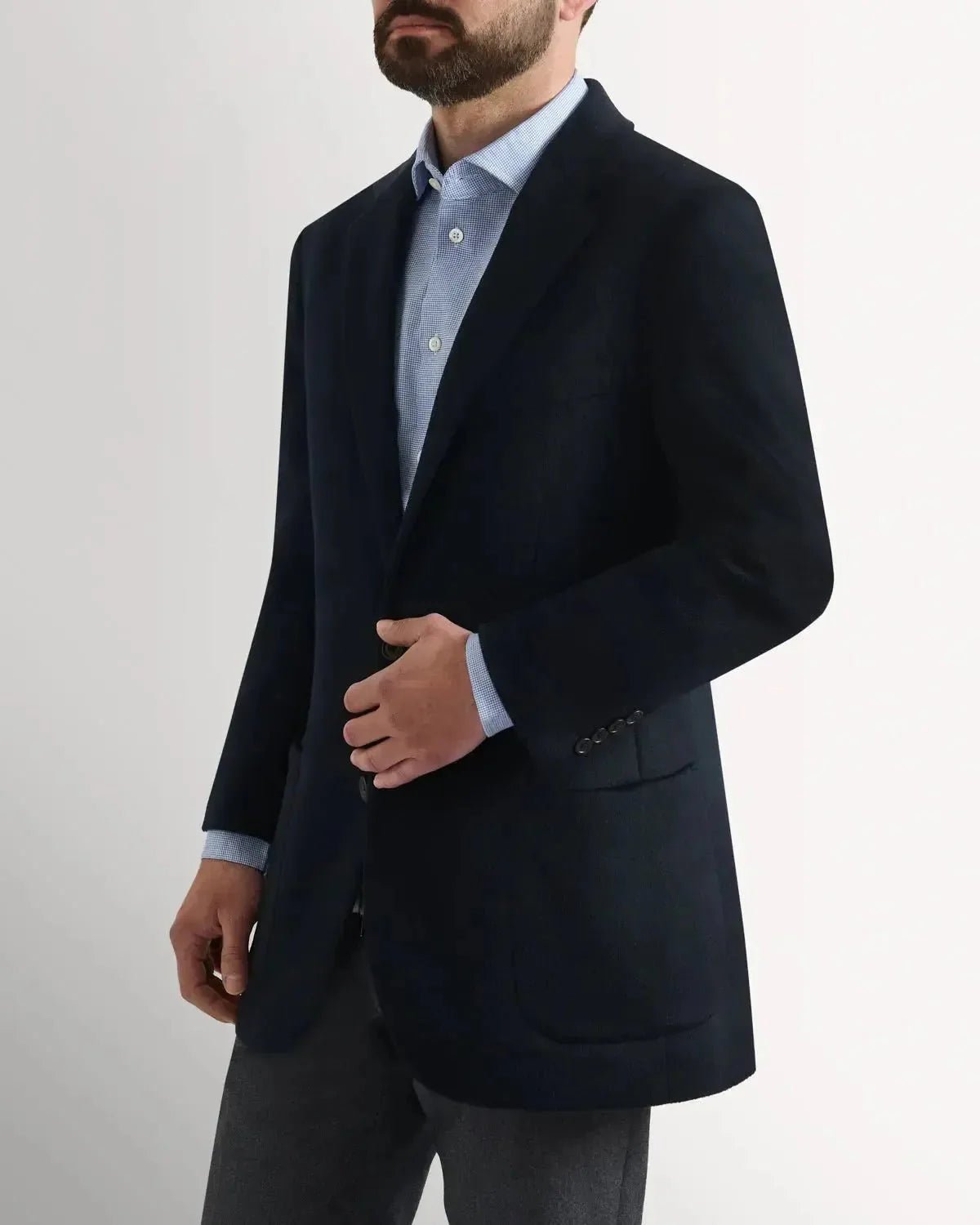 Richard James Cashmere Mix Jacket Navy | Studio DOS