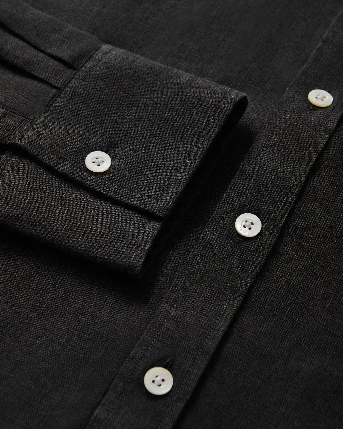 Richard James Classic Linen Shirt Black | Studio DOS