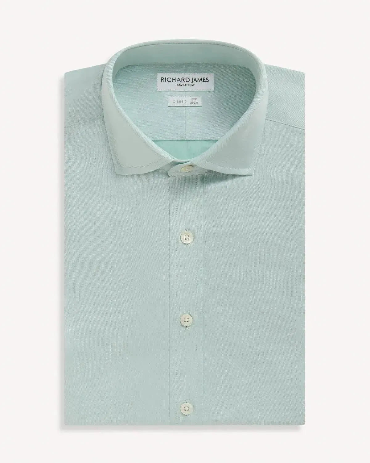 Richard James Classic Twill Shirt Sage Green | Studio DOS