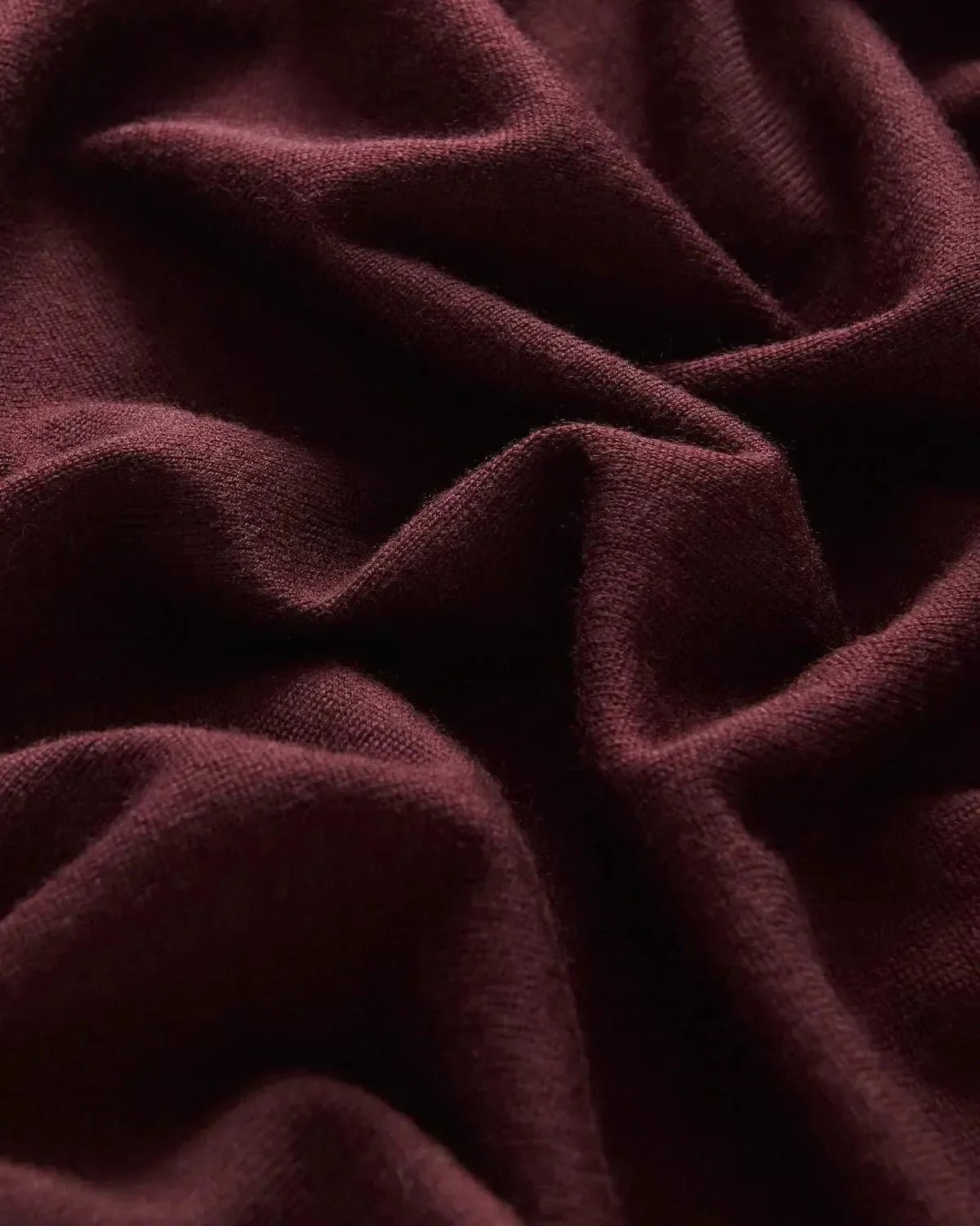 Richard James Merino Wool Roll Neck Knit Burgundy | Studio DOS