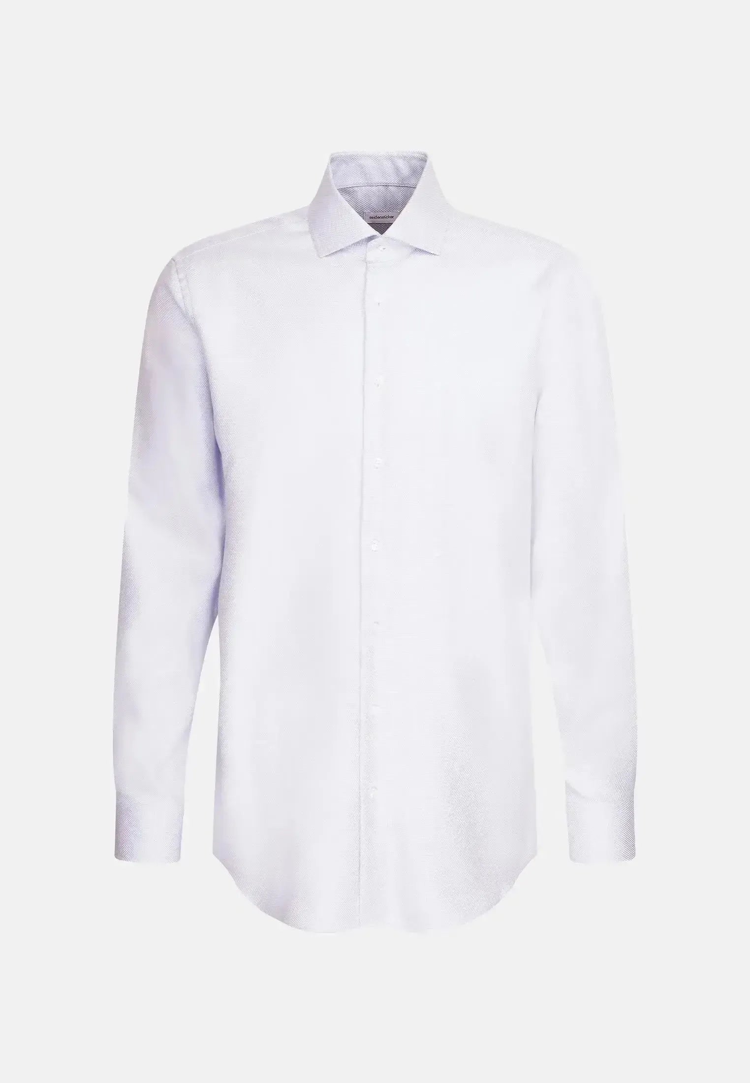 Seidensticker Mens Regular Fit No Iron Spread Kent Structured Business Shirt Light Blue | Studio DOS