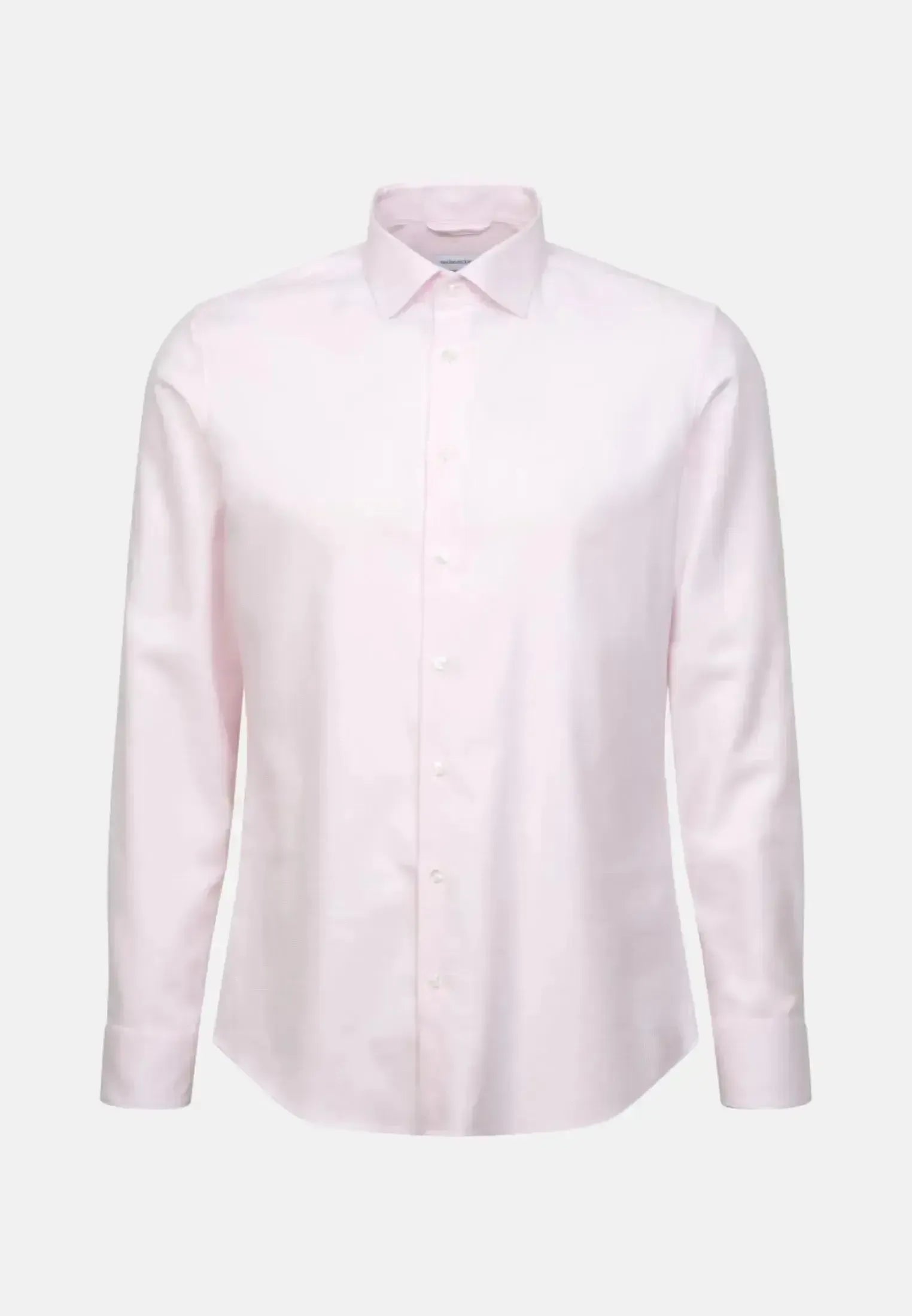 Seidensticker Mens Shaped Fit No Iron New Kent Structured Business Shirt Pink | Studio DOS