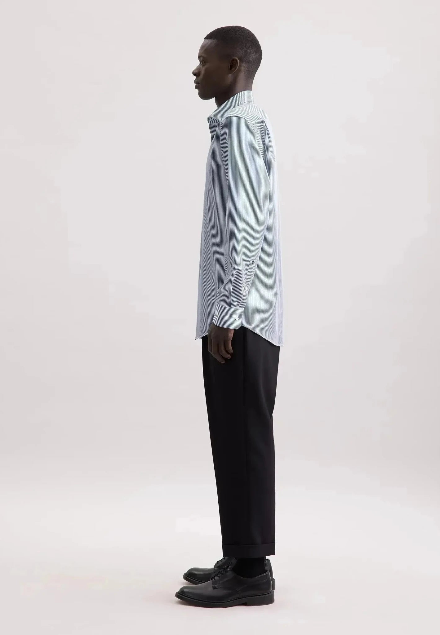 Seidensticker Regular Fit Easy Iron New Kent Striped Business Shirt Dark Teal | Studio DOS