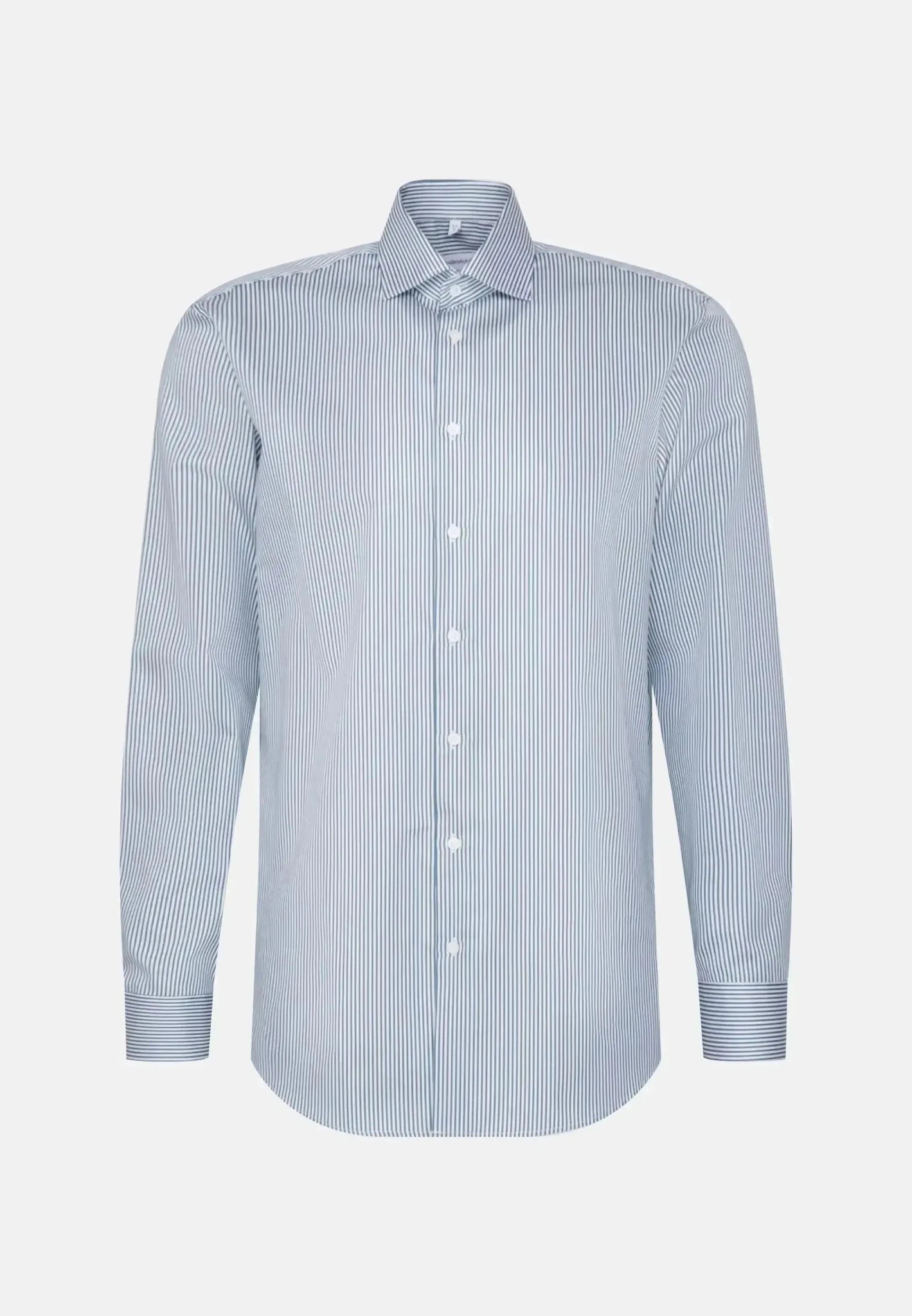 Seidensticker Regular Fit Easy Iron New Kent Striped Business Shirt Dark Teal | Studio DOS
