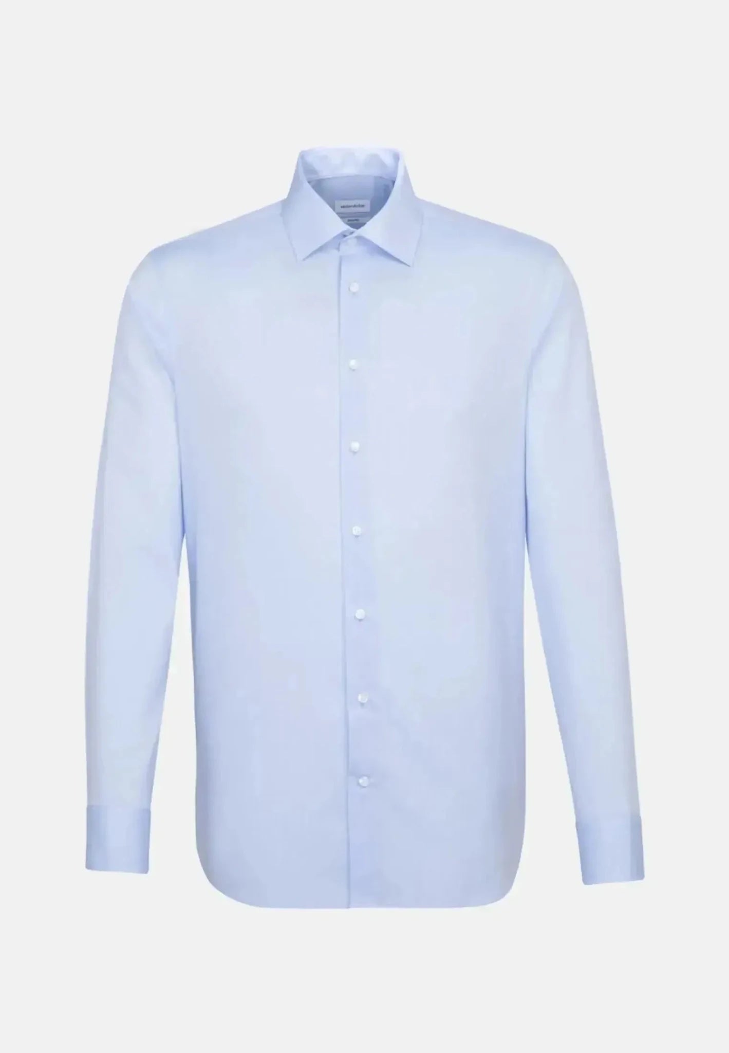 Seidensticker Shaped Fit No Iron Kent Collar Business Shirt Light Blue | Studio DOS