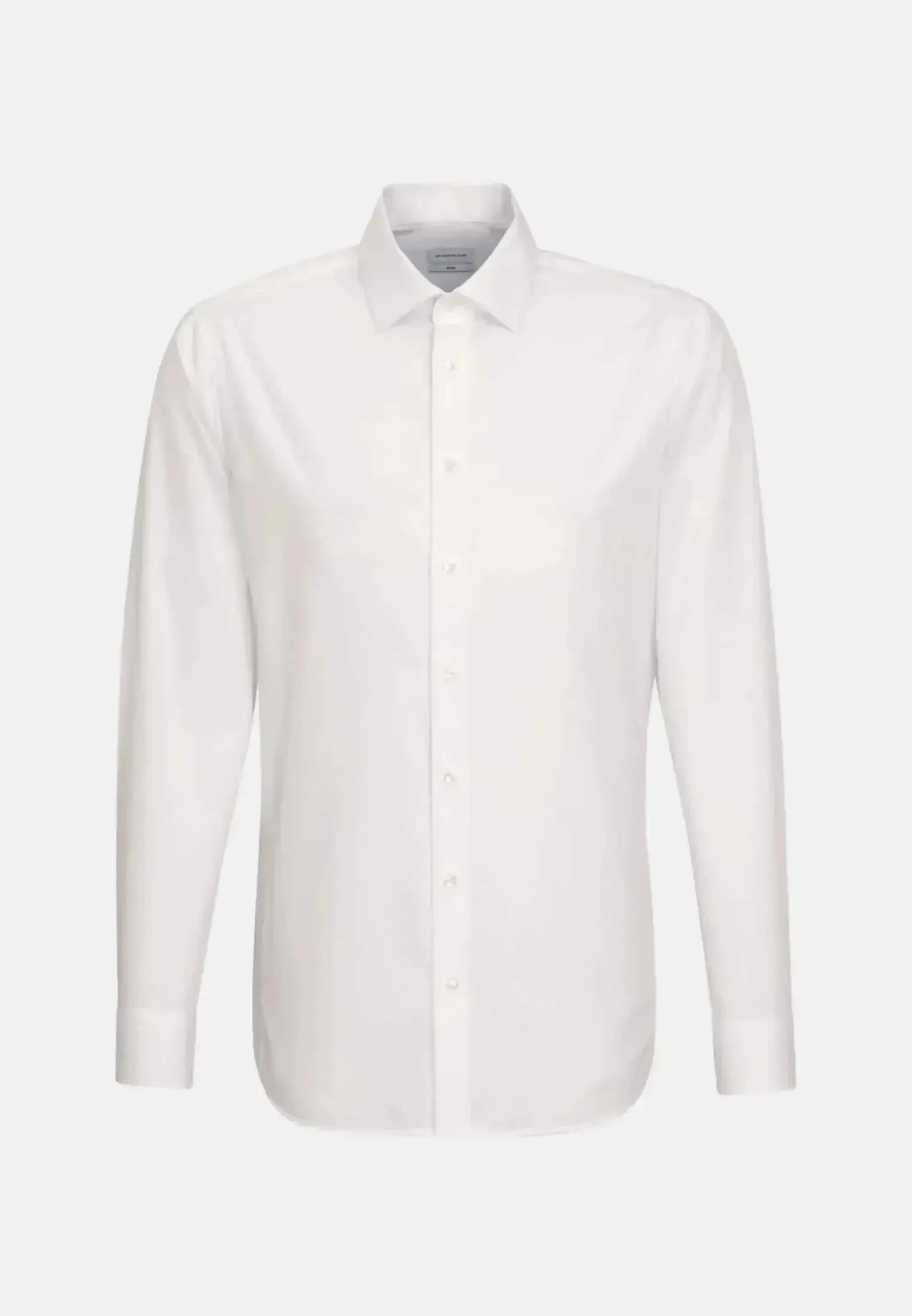 Seidensticker Slim Fit No Iron Kent Collar Business Shirt White | Studio DOS