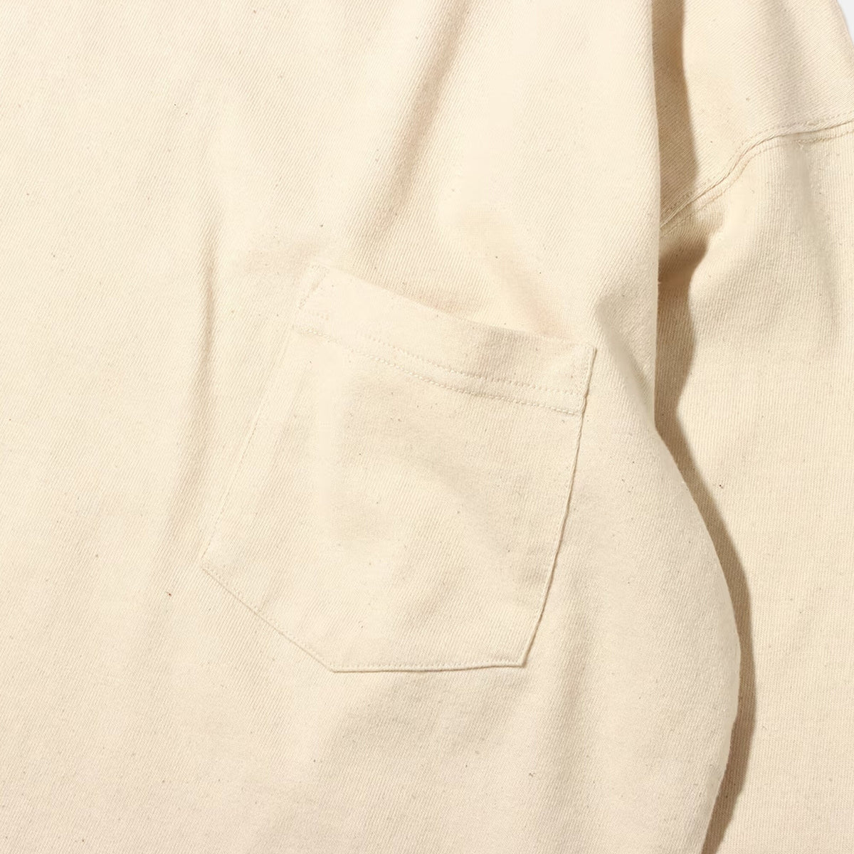 Snow Peak Mens Recycled Cotton Heavy Long Sleeve T-Shirt Ecru | Studio DOS