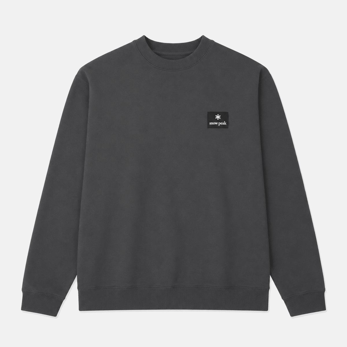 Snow Peak Square Logo Sweatshirt Charcoal | Studio DOS