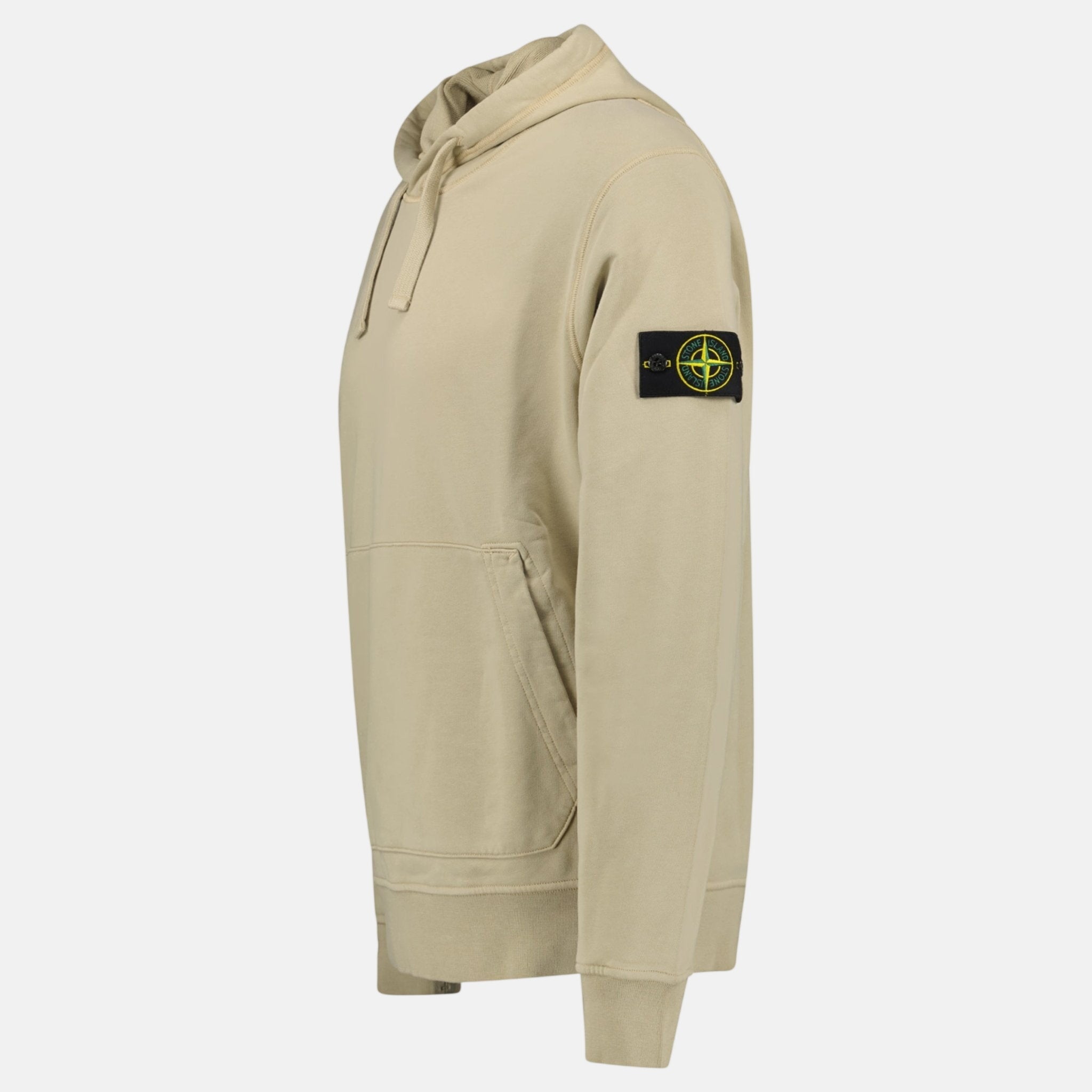 Stone Island Brushed Organic Cotton Hoodie Desert | Studio DOS