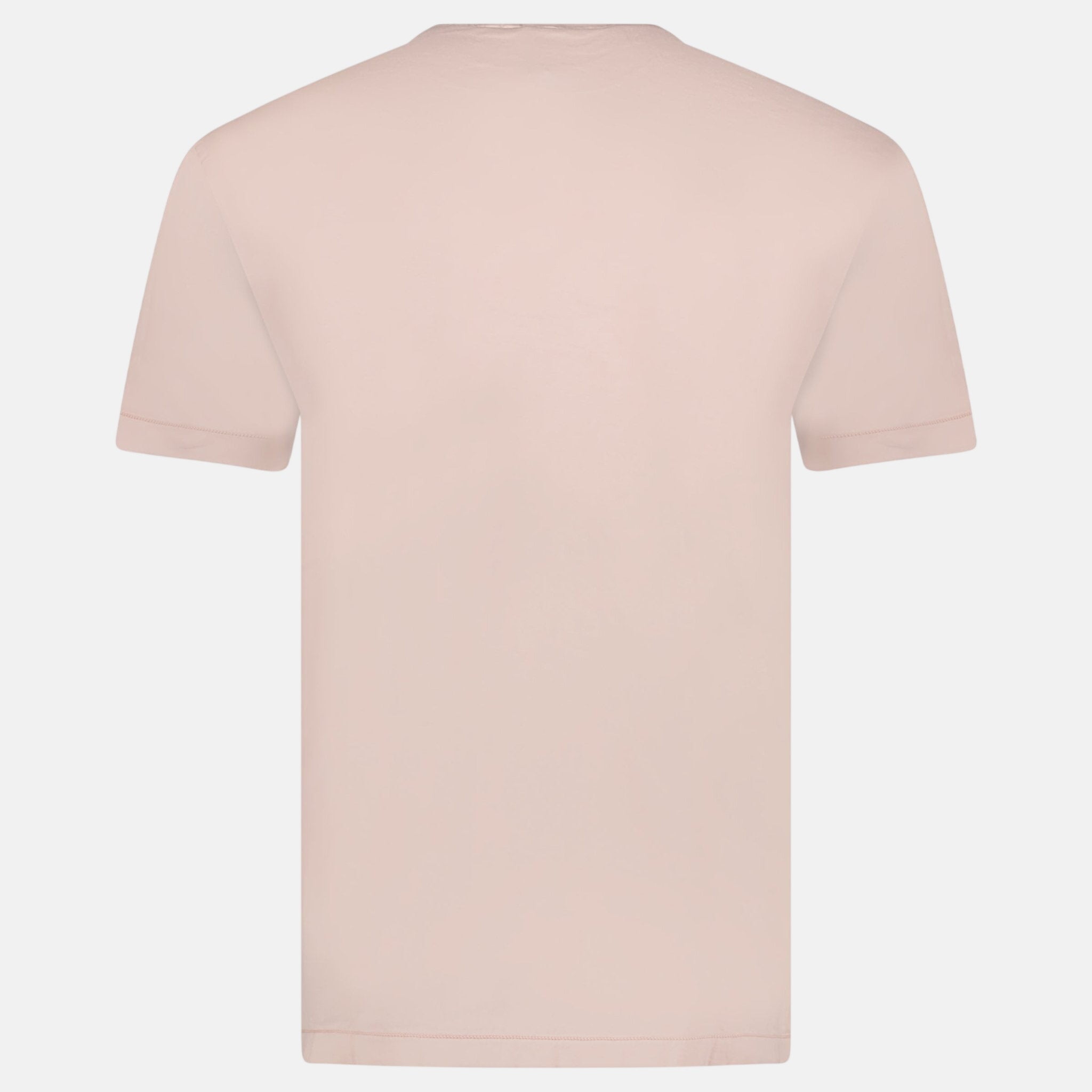 Stone Island Compass Logo Patch Cotton T-Shirt Antique Rose | Studio DOS