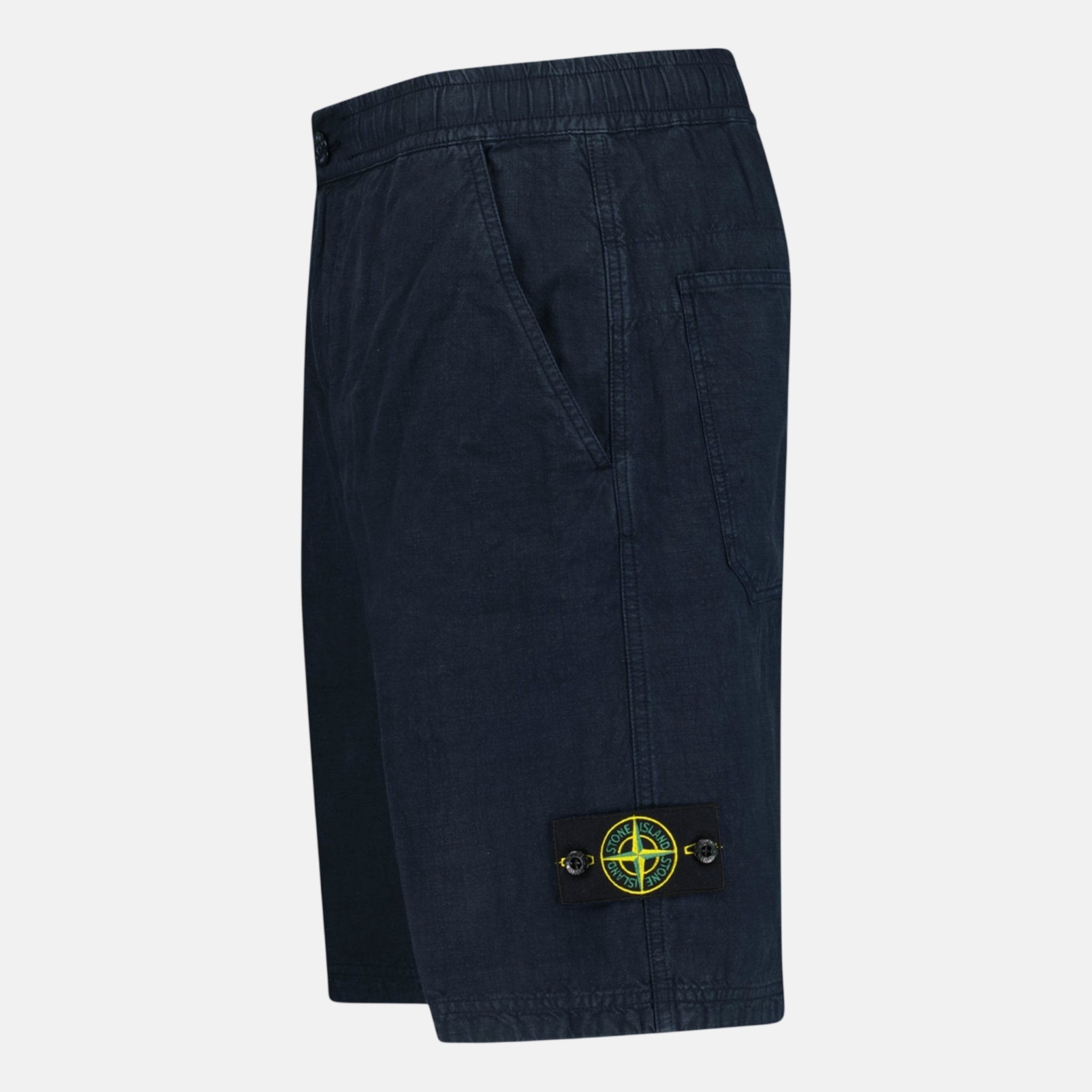 Stone Island Lino Nylon Tela - Tc Bermuda Comfort Shorts Navy | Studio DOS