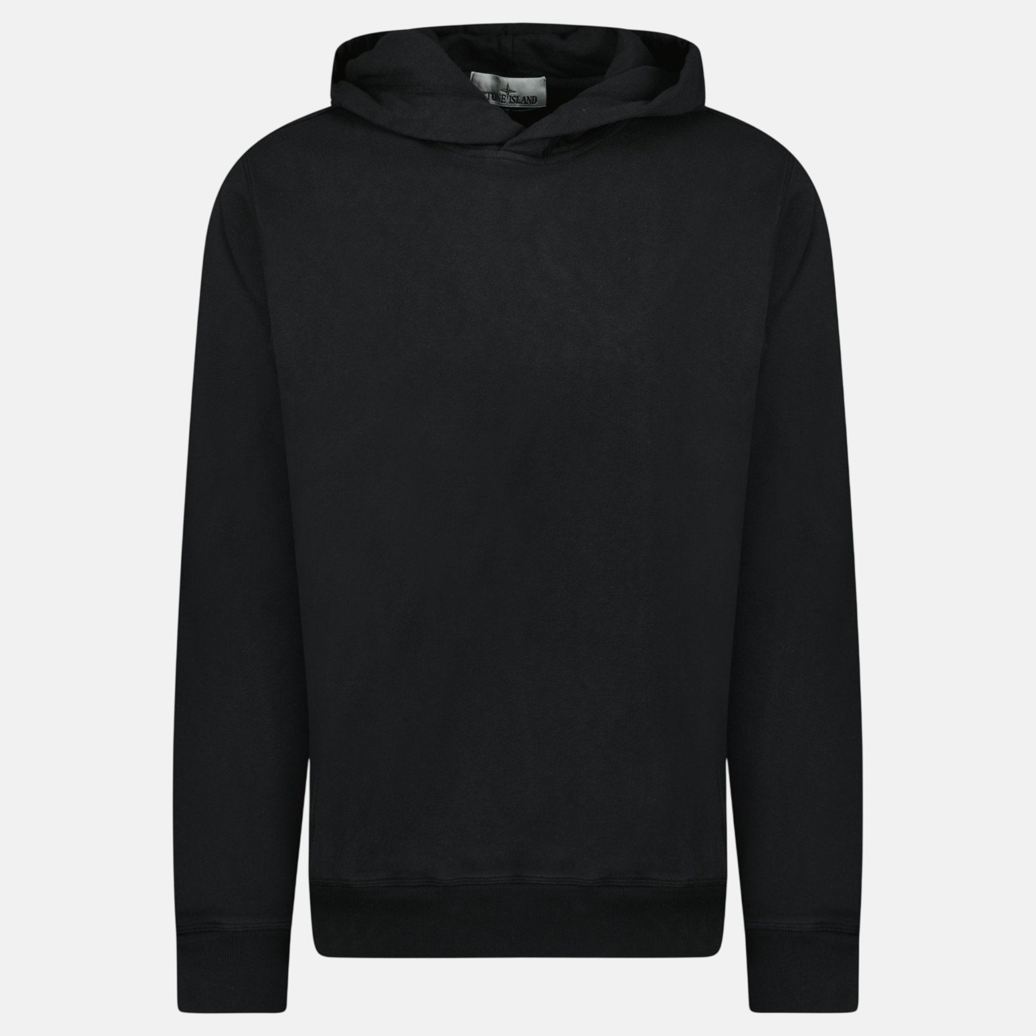 Stone Island ‘Old’ Treatment Hooded Sweatshirt Black | Studio DOS