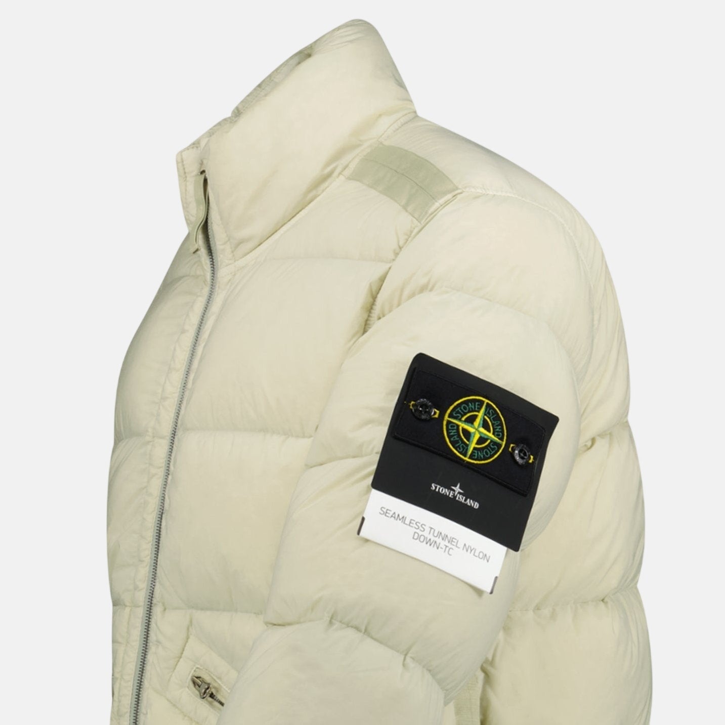 Stone Island Seamless Tunnel Nylon Puffer Jacket Off - White | Studio DOS