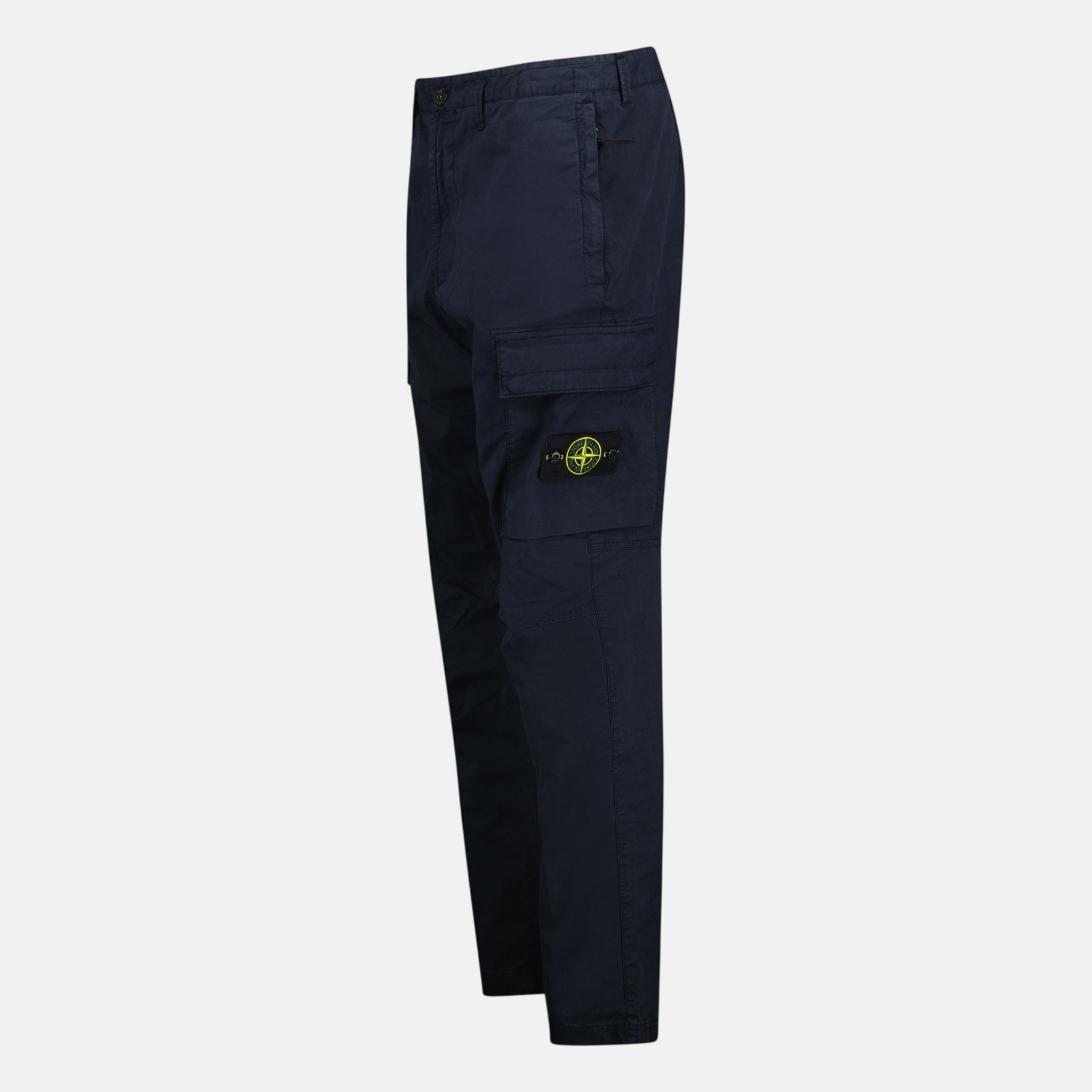 Stone Island Tapered Cargo Trousers Navy | Studio DOS