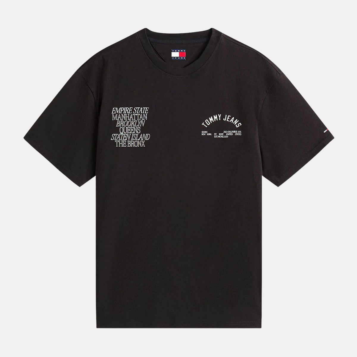Tommy Jeans Mens Graphic Boroughs T-Shirt Black | Studio DOS