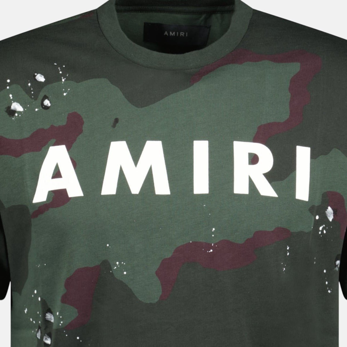 Amiri Army Logo T-Shirt Camo Green | Studio DOS