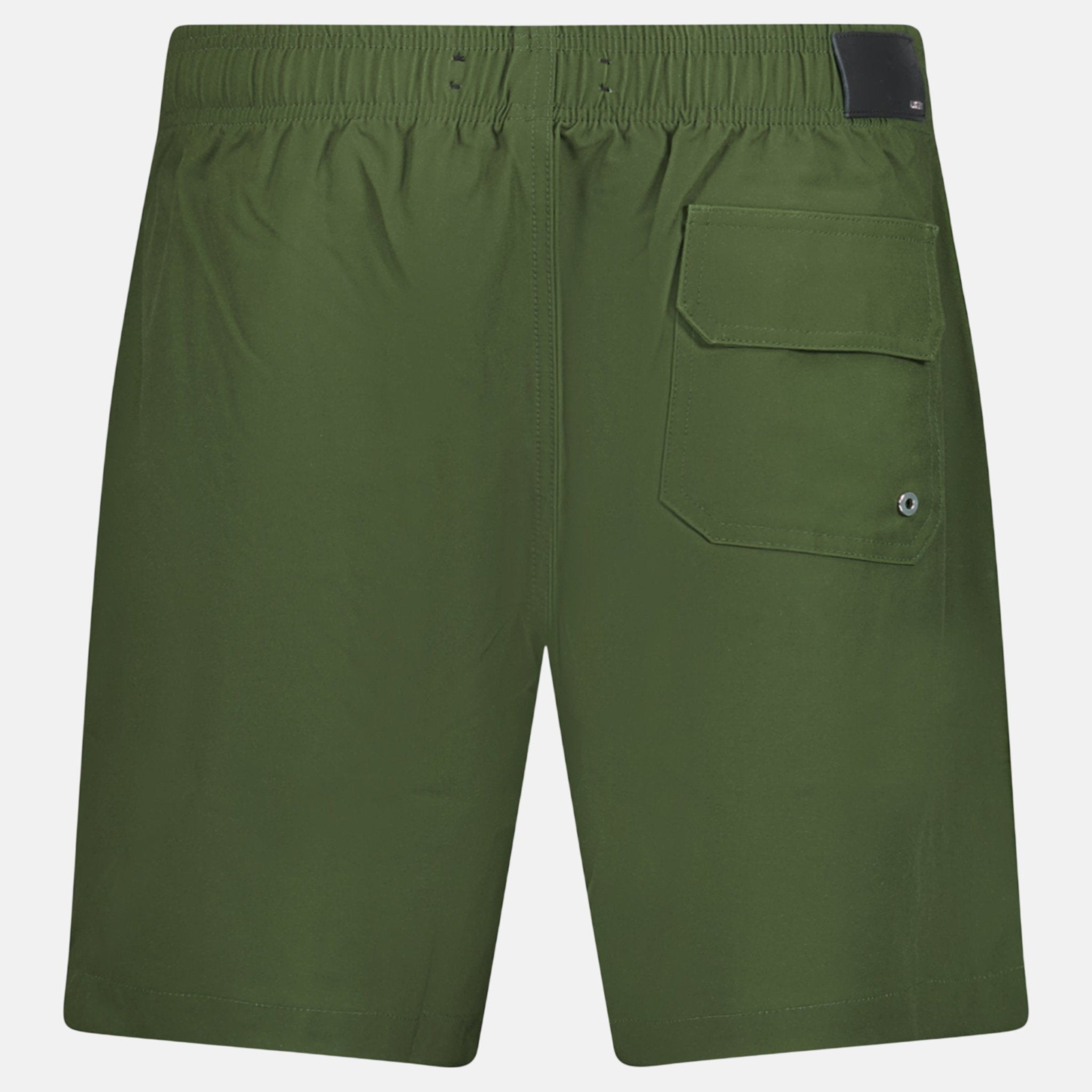 Amiri Core Logo Drawstring Swim Shorts Olive Green | Studio DOS